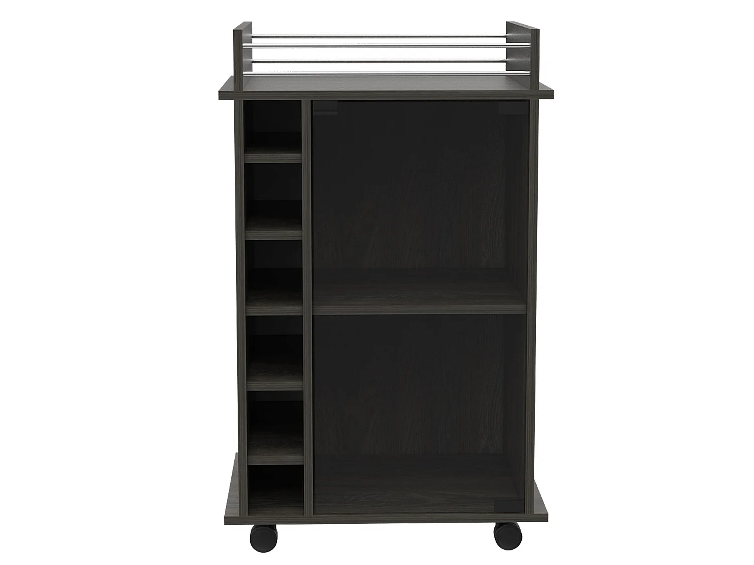 TUHOME CONCEPT Carrinho auxiliar Dukat de 55 cm, cinzento antracite