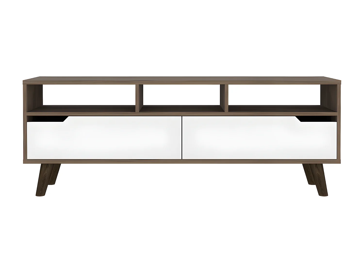 Mueble de Televisor Oslo, con estantería 51CM A X 137CM An X 39CM P Bellota / Blanco