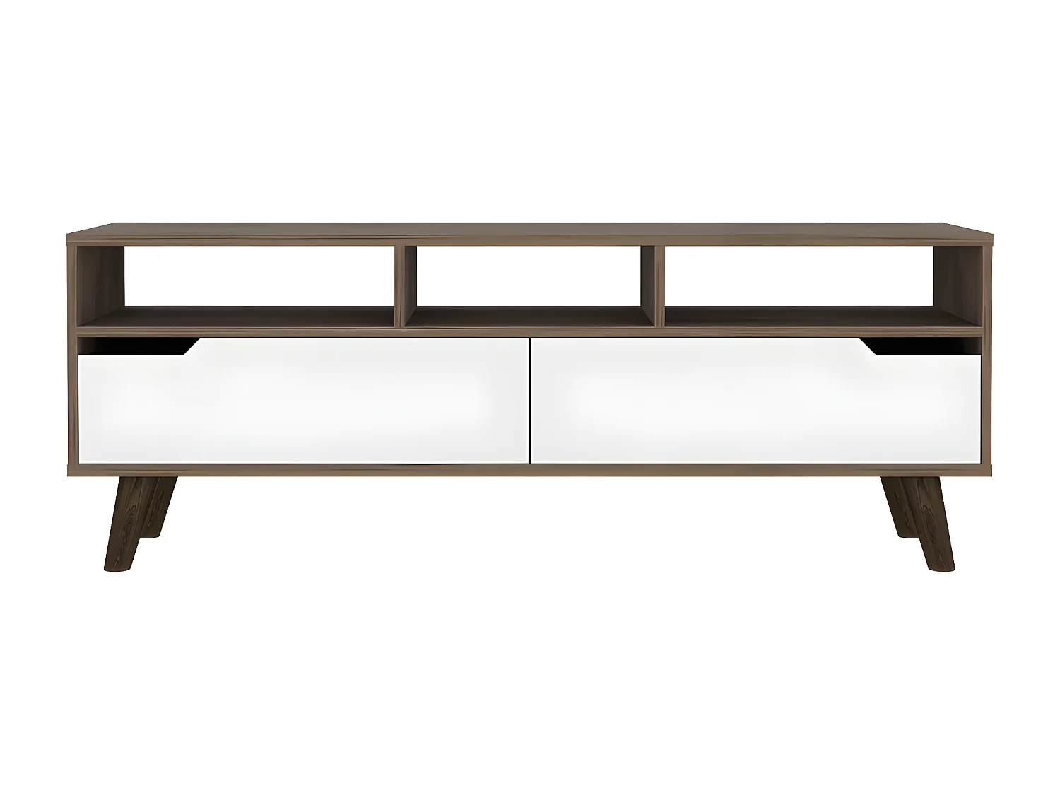 Mobile TV Oslo, con ripiano 51CM L X 137CM A X 39CM P Ghiandaia / Bianco