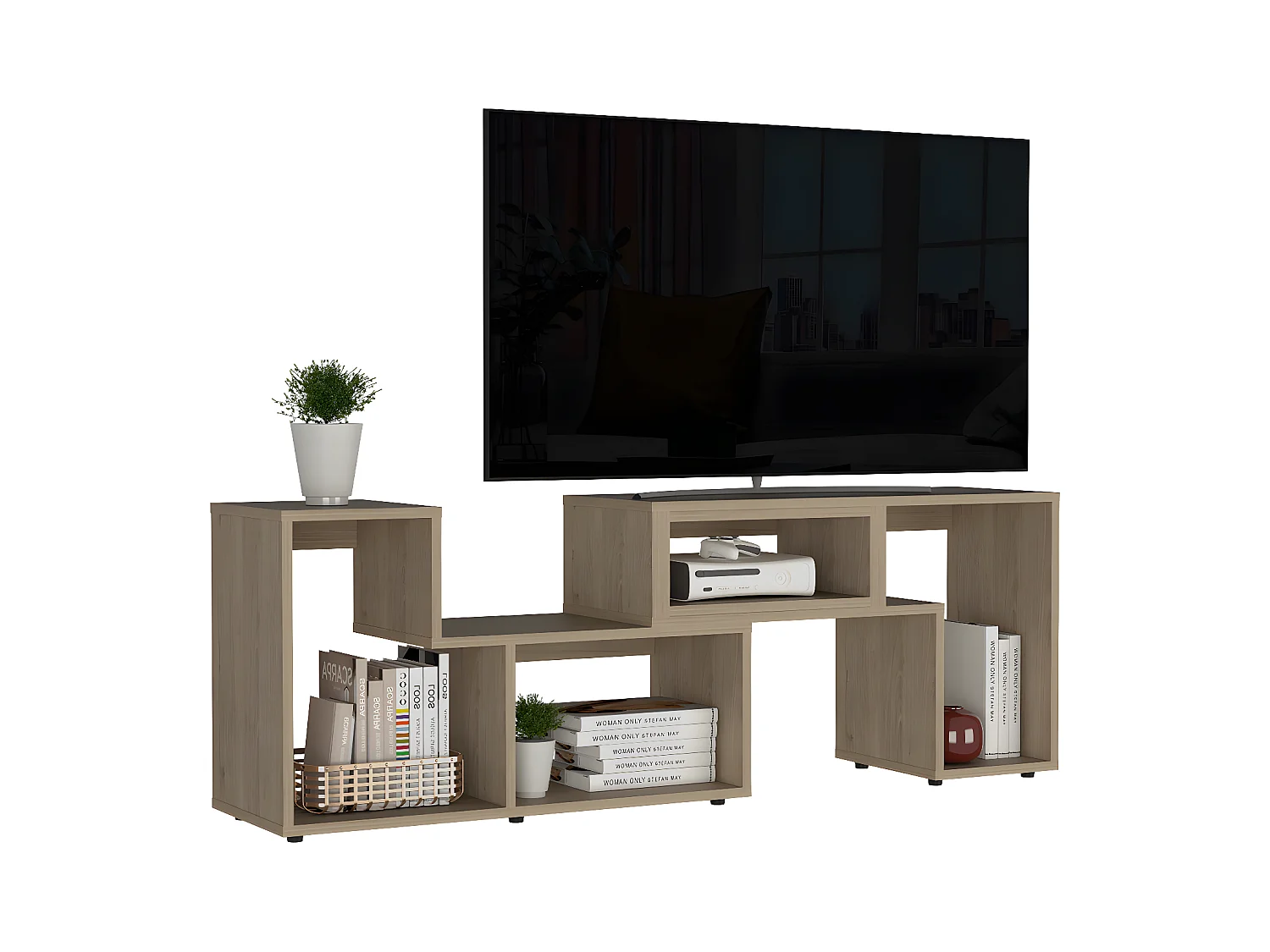 Mobile TV allungabile Beijing, con mobile 54,5CM L X 120 / 160CM L X 35,3CM P Miele