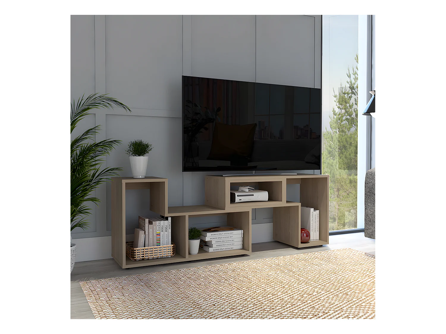 Mobile TV allungabile Beijing, con mobile 54,5CM L X 120 / 160CM L X 35,3CM P Miele
