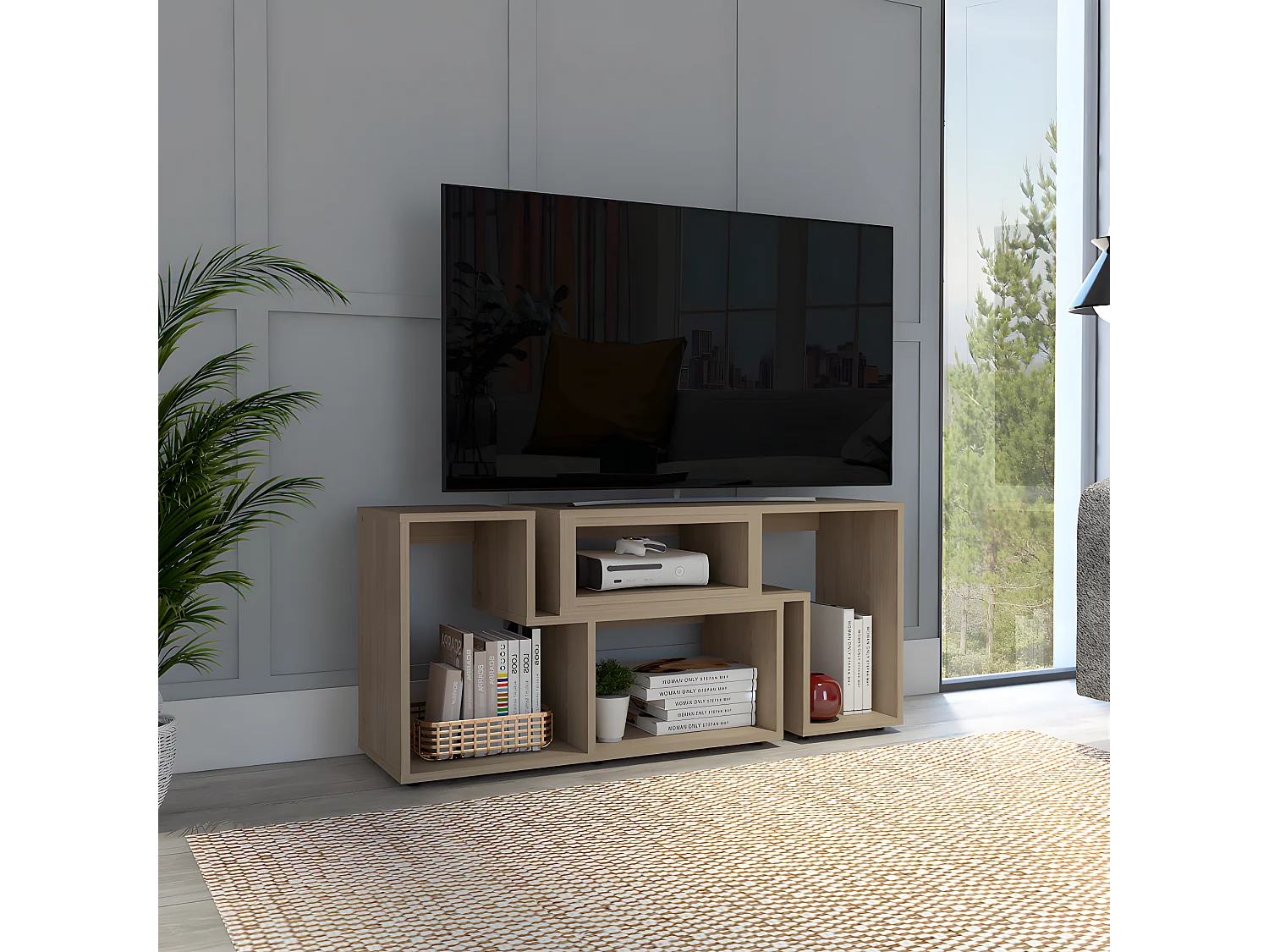 Mobile TV allungabile Beijing, con mobile 54,5CM L X 120 / 160CM L X 35,3CM P Miele