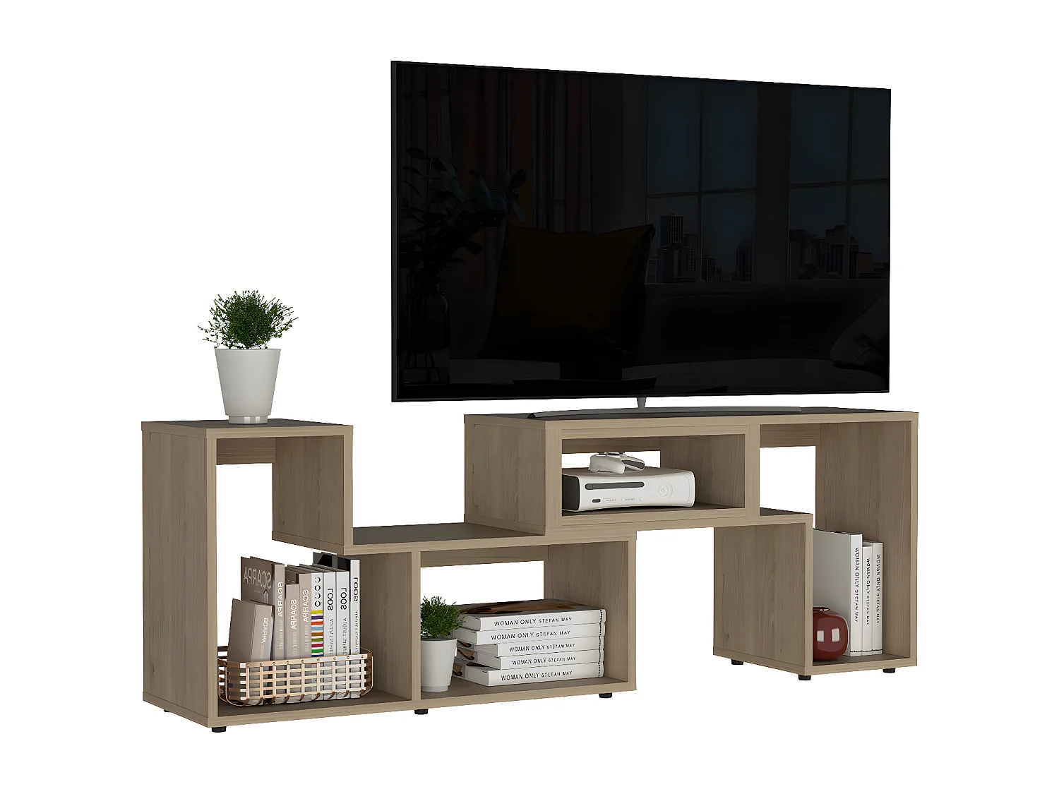 Mobile TV allungabile Beijing, con mobile 54,5CM L X 120 / 160CM L X 35,3CM P Miele
