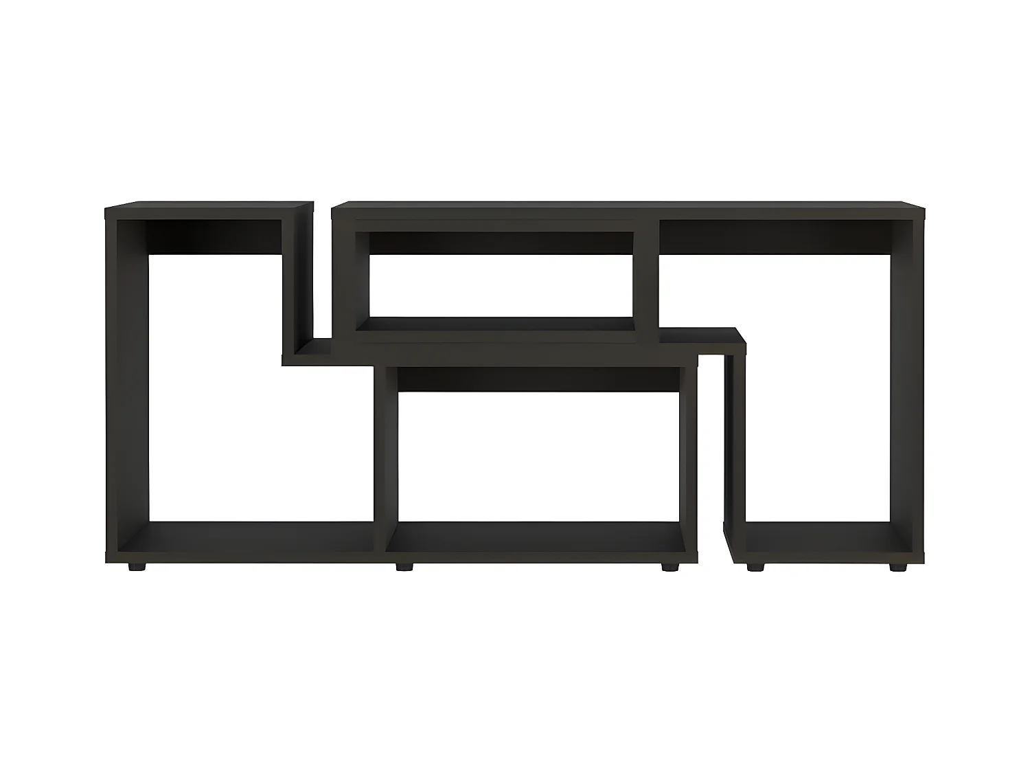 Mobile TV allungabile Beijing, con mobile 54,5CM L X 121 / 160CM L X 35,3CM P Nero