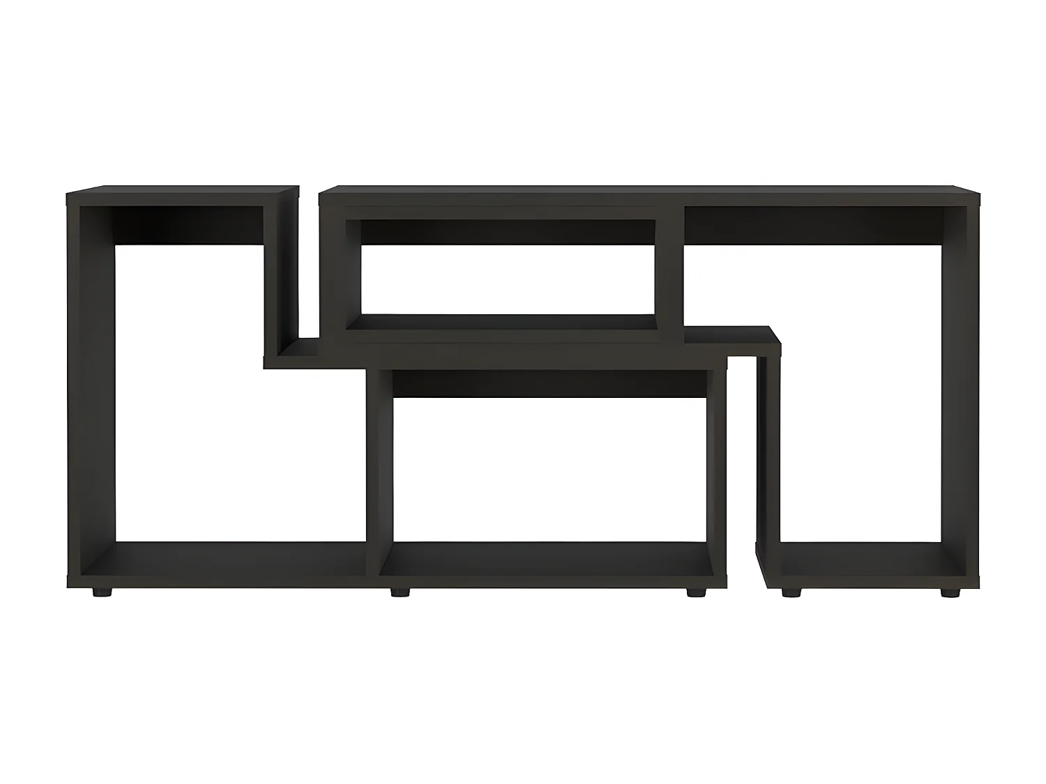 Mueble de Televisor Extensible Beijing, con gabinete 54.5CM A X 121 / 160CM An X 35.3CM P Wengue