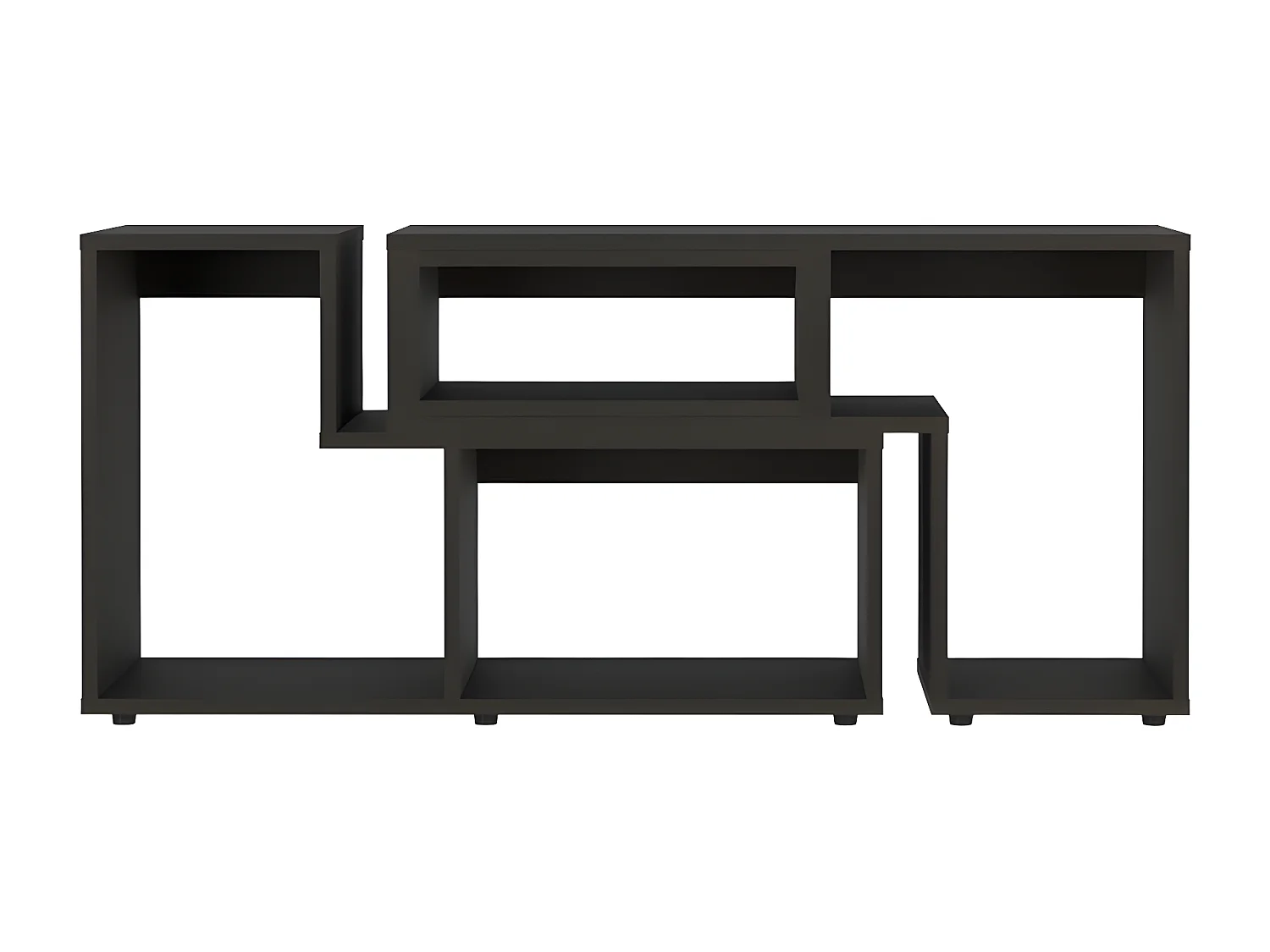 Mobile TV allungabile Beijing, con mobile 54,5CM L X 121 / 160CM L X 35,3CM P Nero