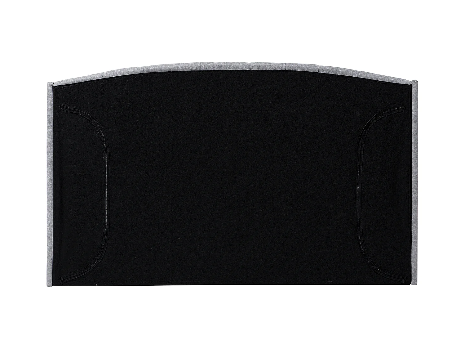 Lit avec sommier Tissu BORDEAUX 160 x 200 cm Gris clair