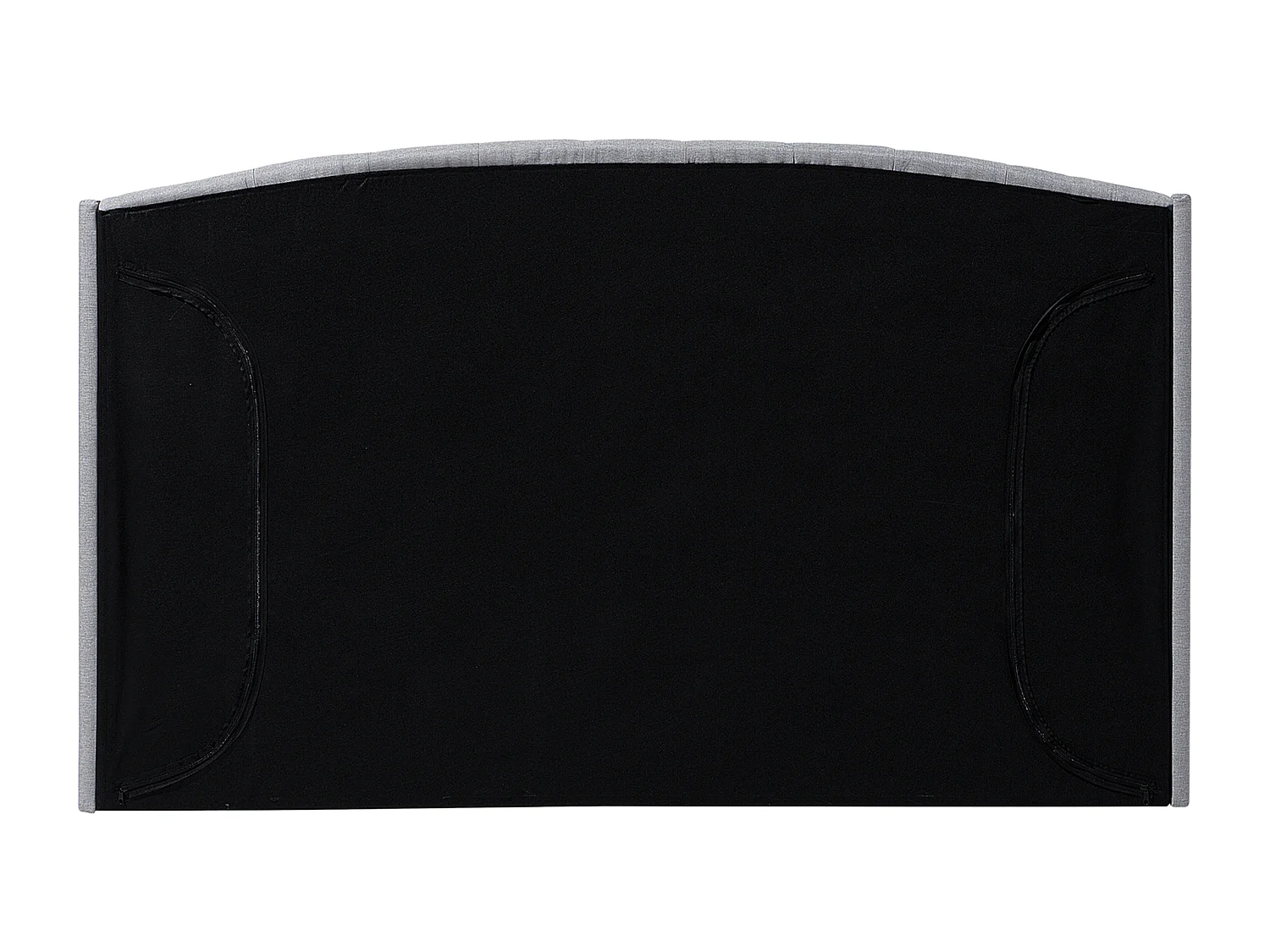 Lit avec sommier Tissu BORDEAUX 160 x 200 cm Gris clair