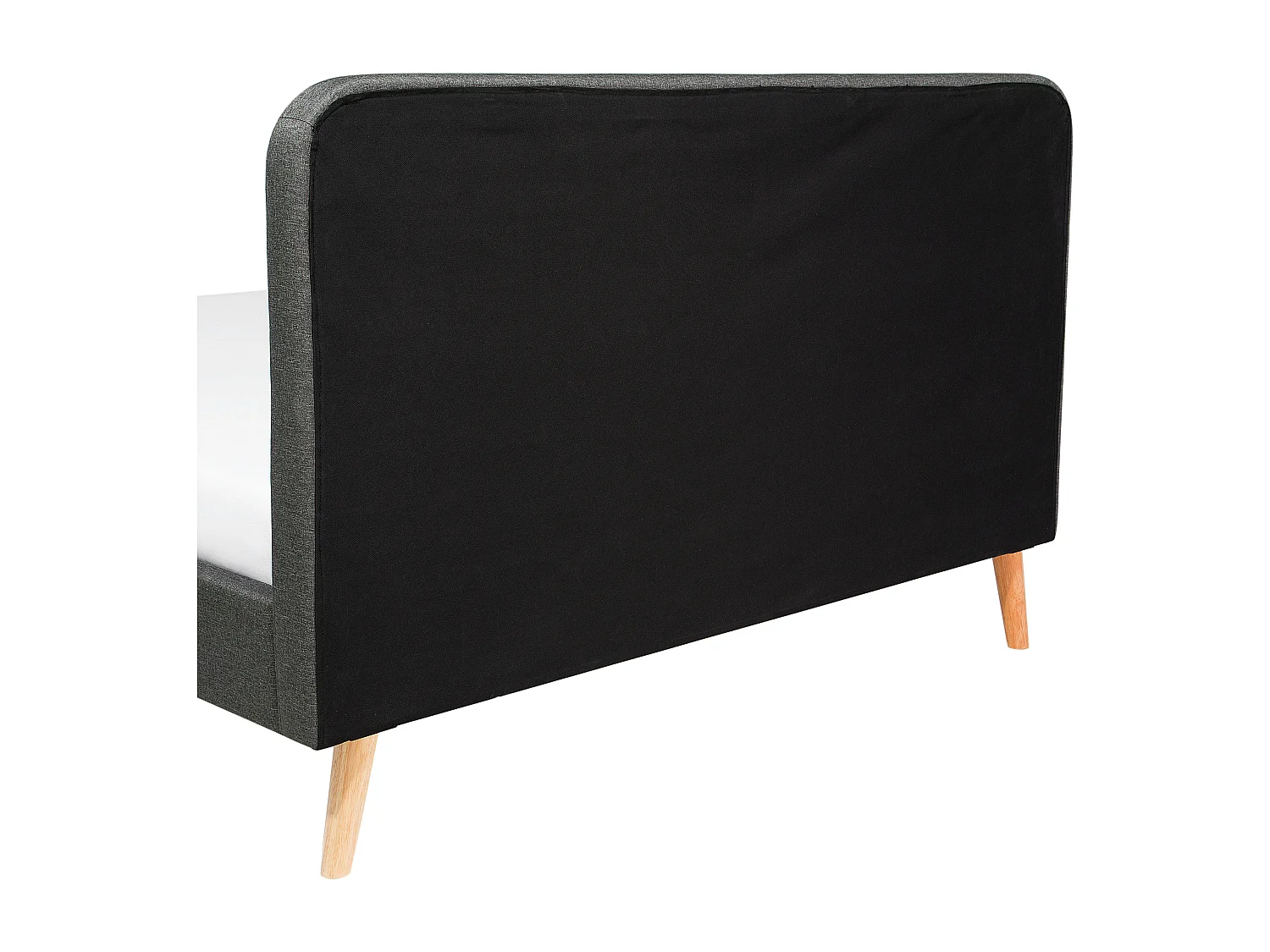 Cama Tela RENNES 180 x 200 cm Gris oscuro