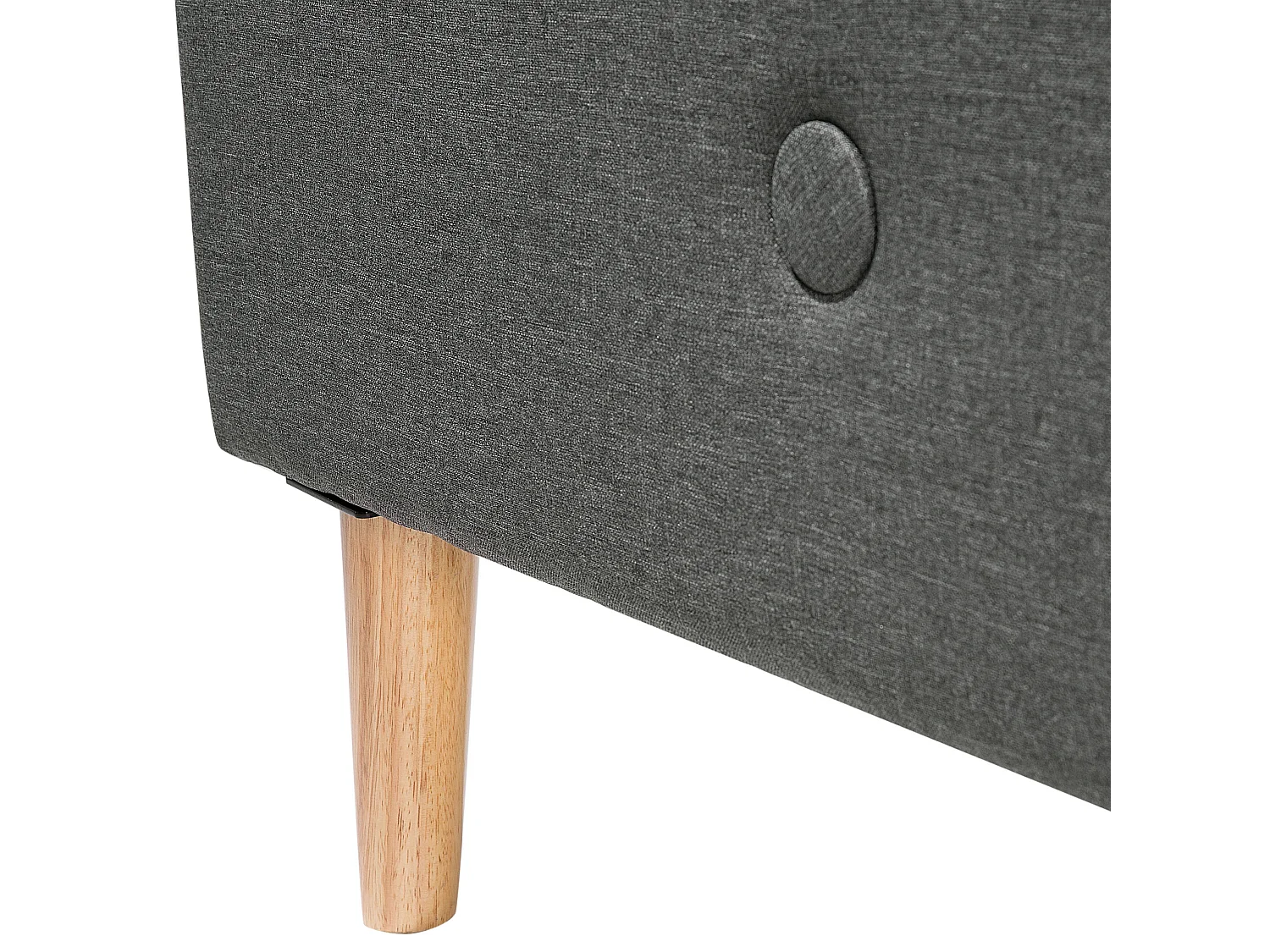 Bed Stof RENNES 180 x 200 cm Donkergrijs