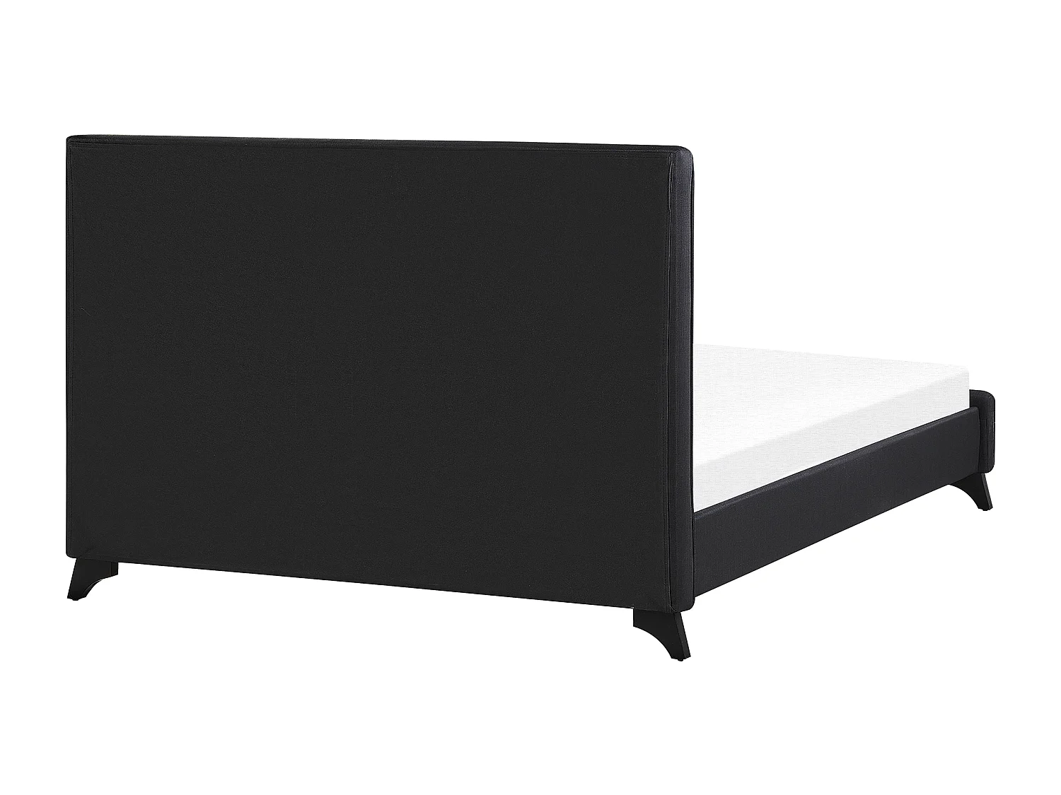 Lit avec sommier Tissu AMBASSADOR 140 x 200 cm Noir