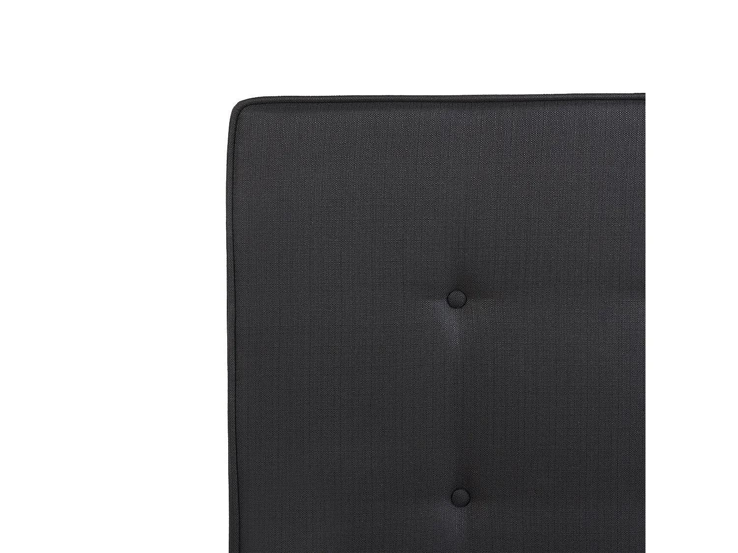 Lit avec sommier Tissu AMBASSADOR 140 x 200 cm Noir