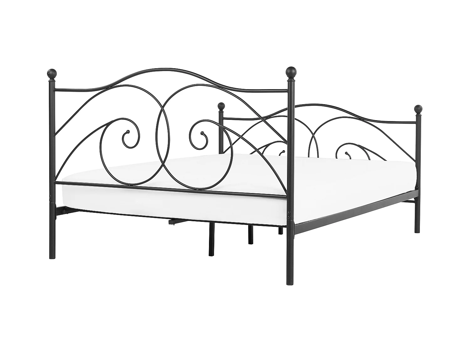 Bed Metaal DINARD 160 x 200 cm Zwart