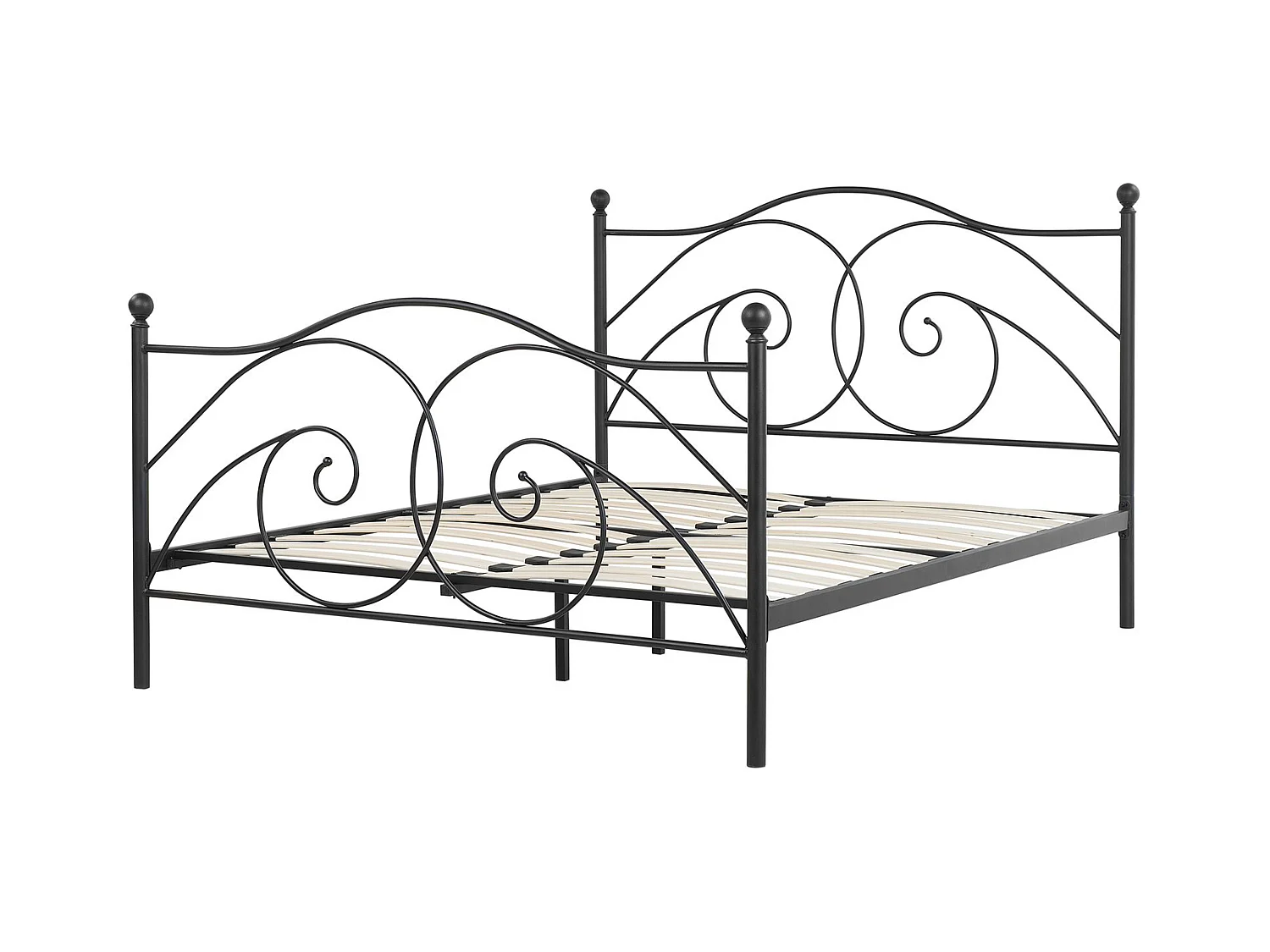 Bed Metaal DINARD 160 x 200 cm Zwart