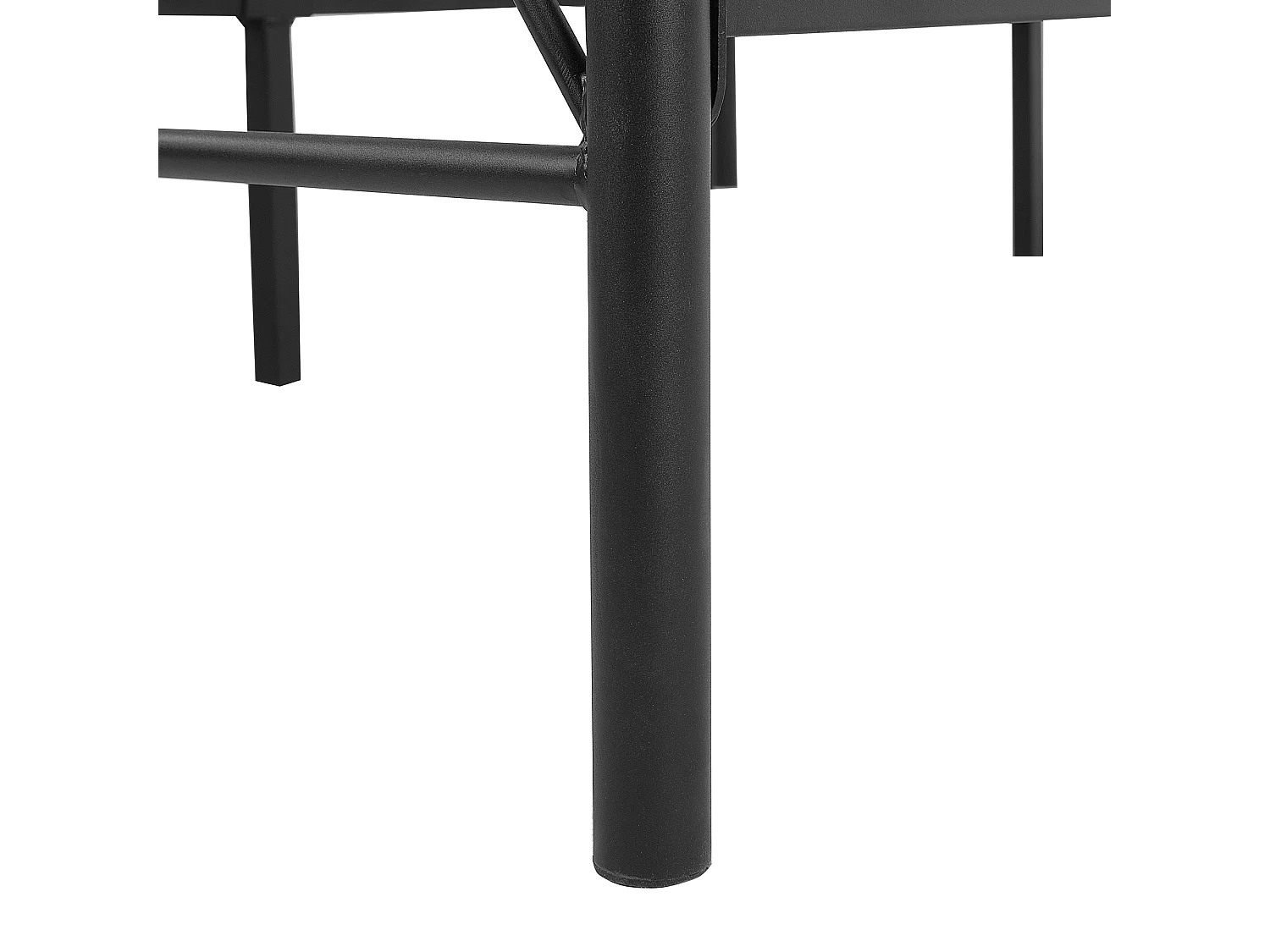 Lit avec sommier Métal DINARD 160 x 200 cm Noir