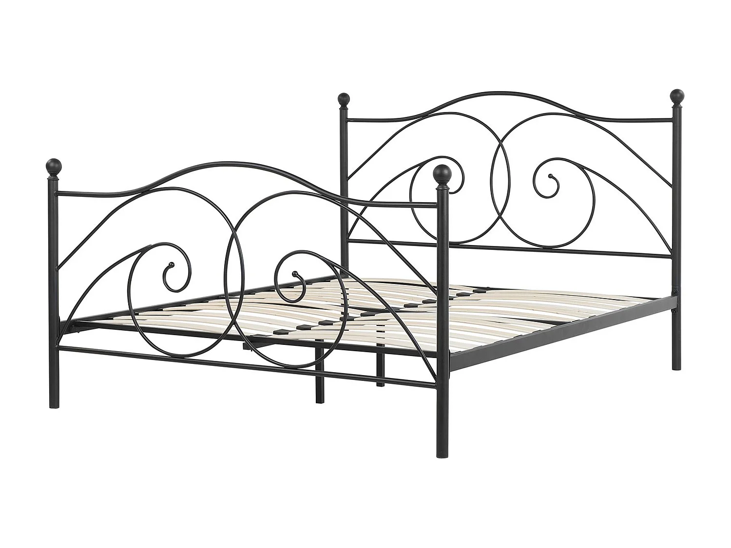 Cama Metal DINARD 160 x 200 cm Negro