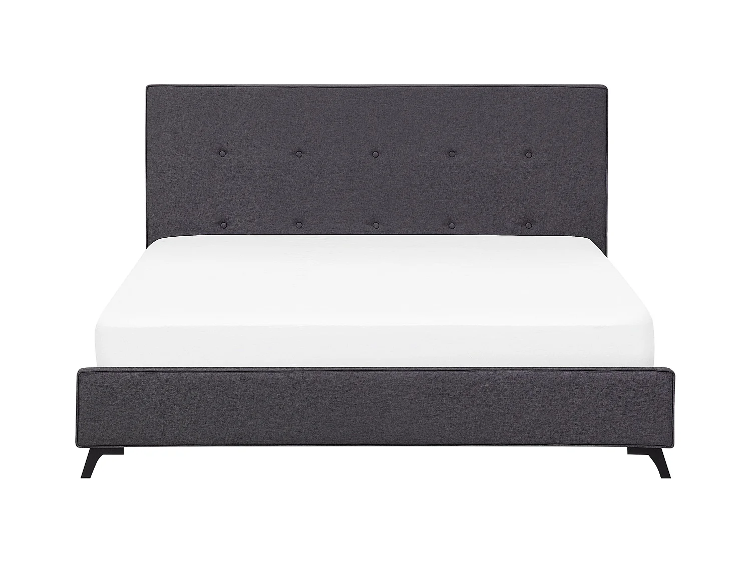 Bed Stof AMBASSADOR 160 x 200 cm Donkergrijs