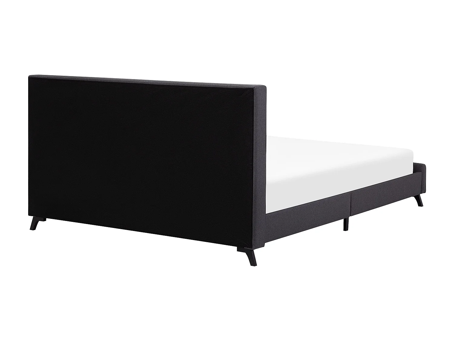 Lit avec sommier Tissu AMBASSADOR 160 x 200 cm Gris foncé