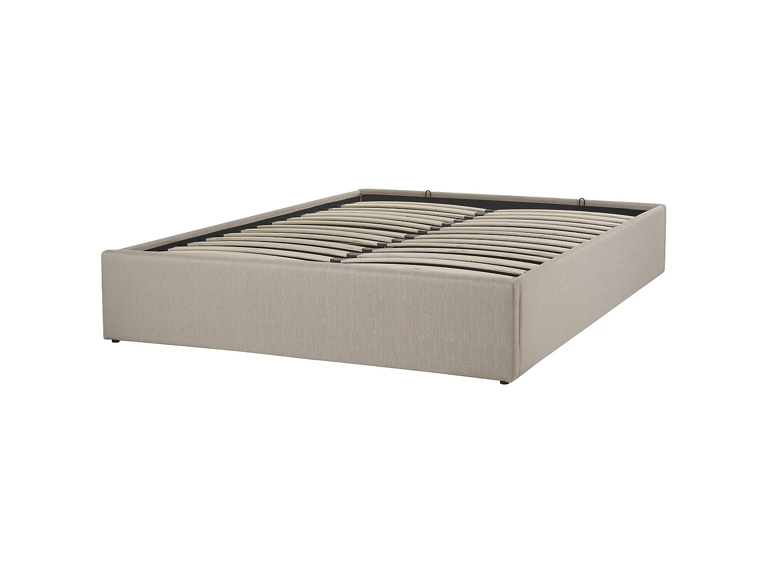 Lit ottoman Tissu DINAN 140 x 200 cm Beige