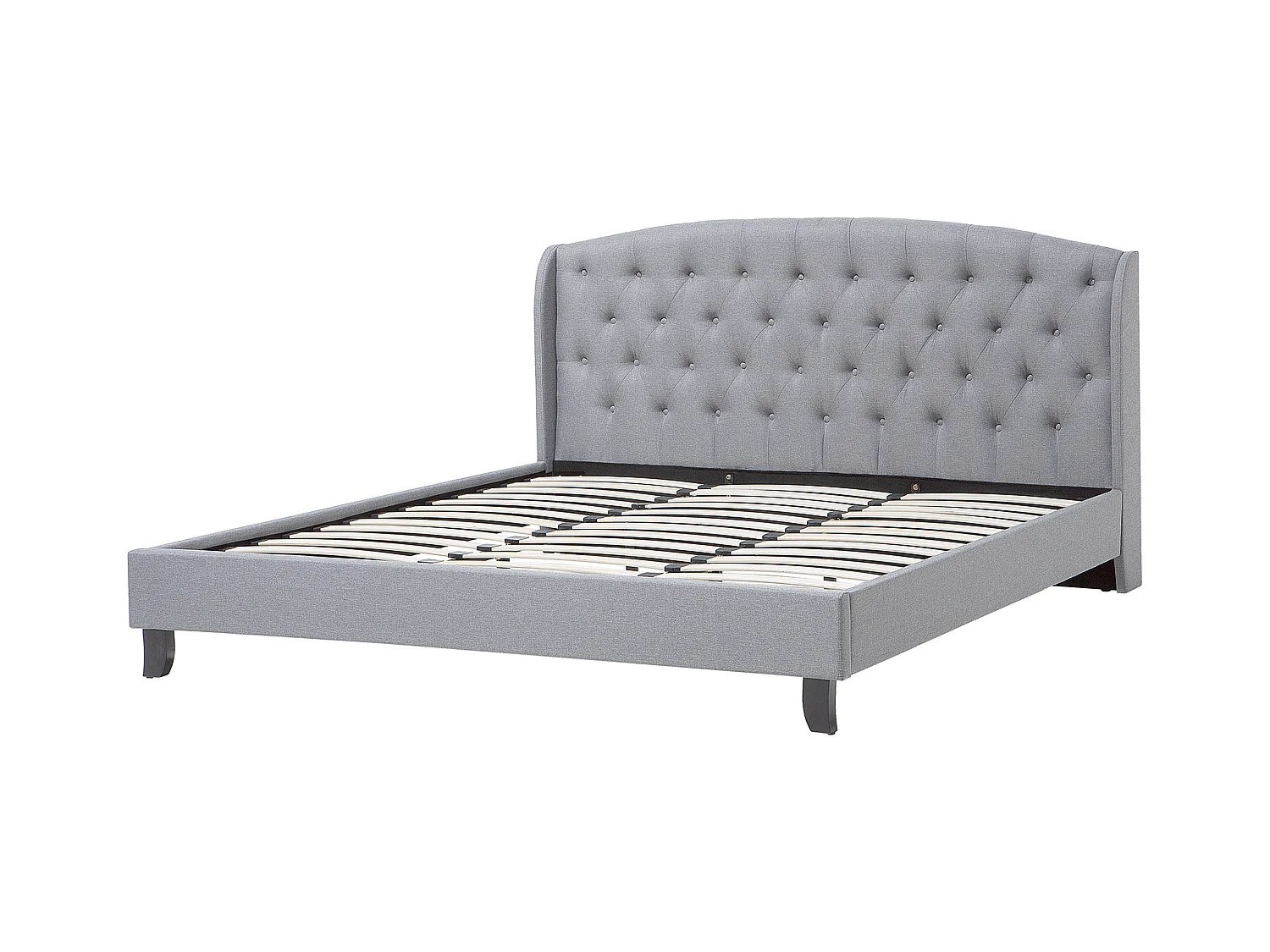 Bed Stof BORDEAUX 180 x 200 cm Lichtgrijs