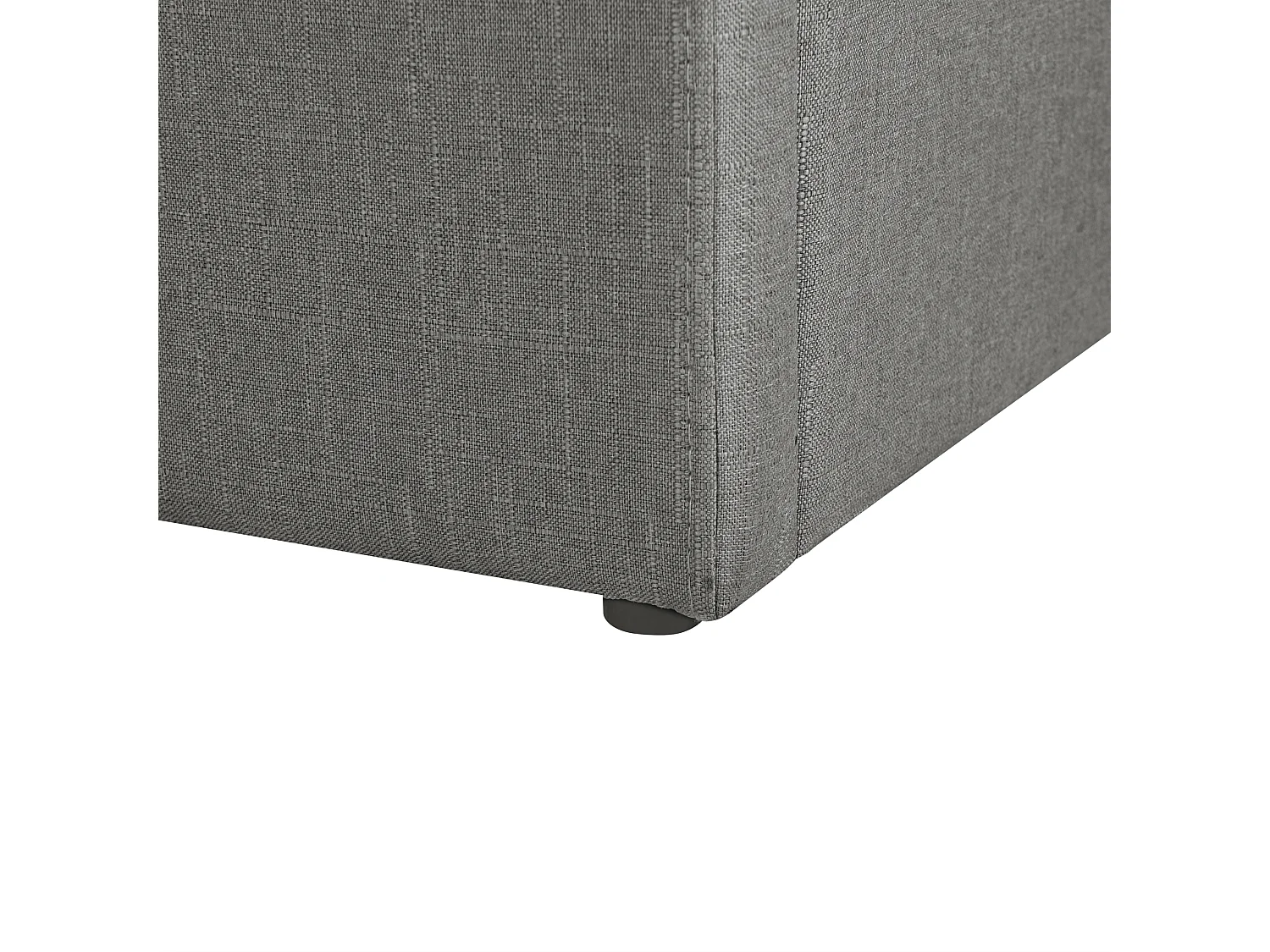 Lit ottoman sans tête de lit Tissu DINAN 140 x 200 cm Gris foncé