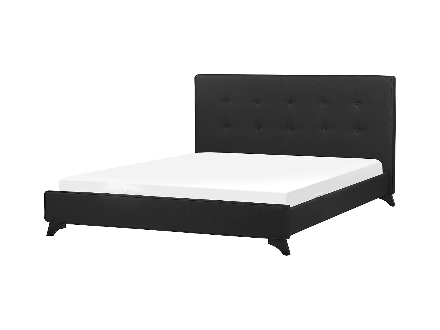 Bed Stof AMBASSADOR 160 x 200 cm Zwart