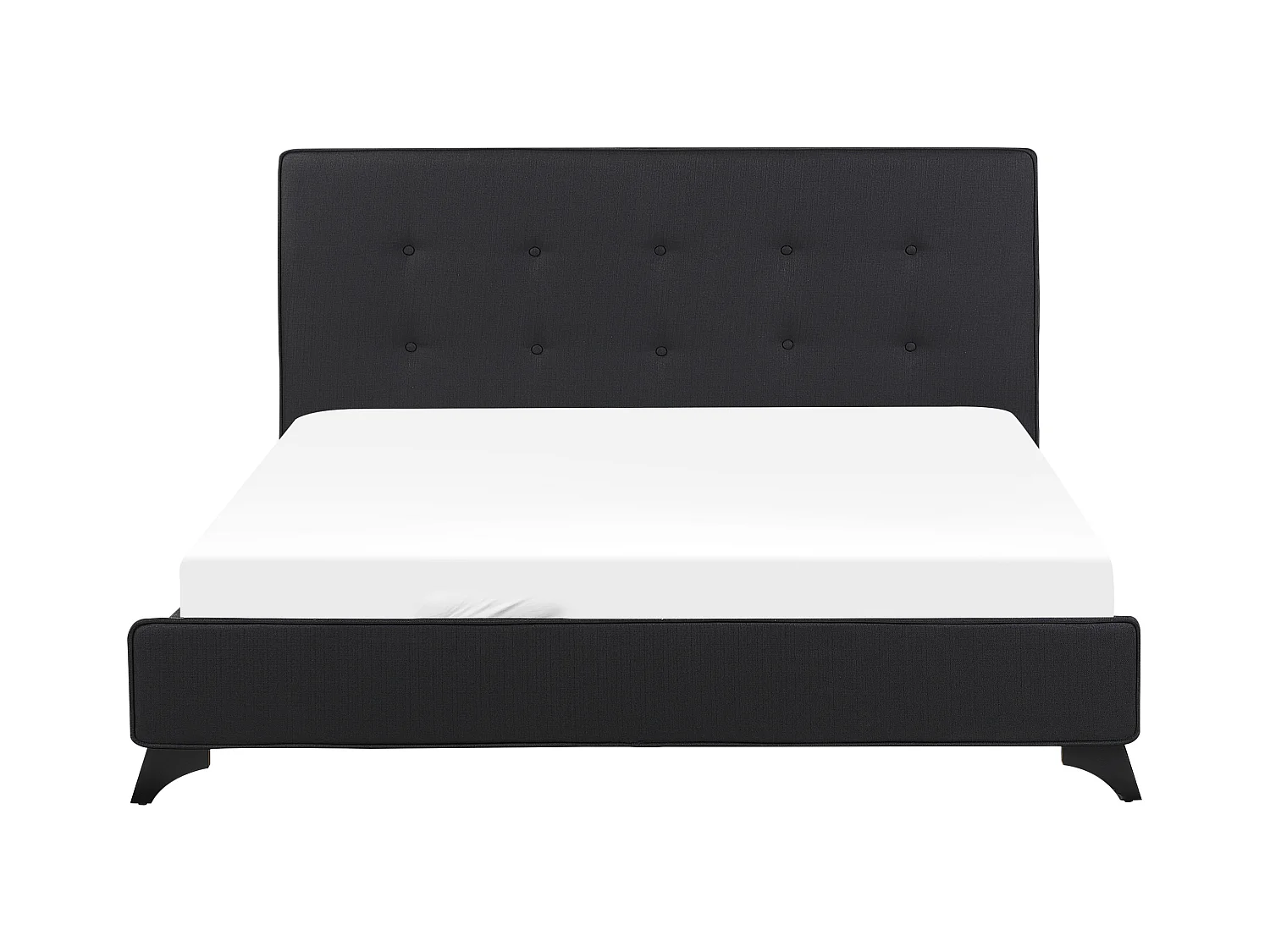 Bed Stof AMBASSADOR 160 x 200 cm Zwart