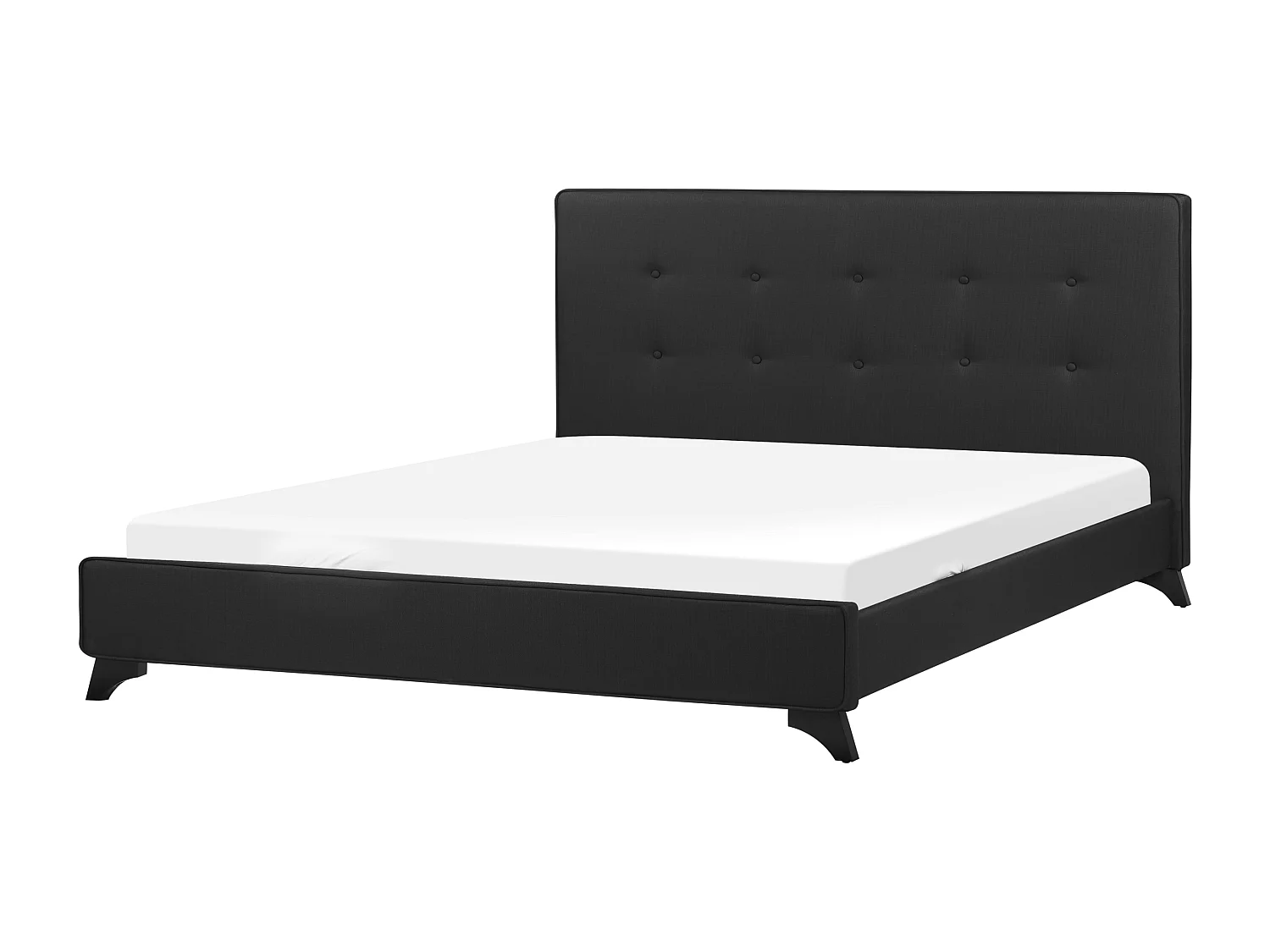 Bed Stof AMBASSADOR 160 x 200 cm Zwart