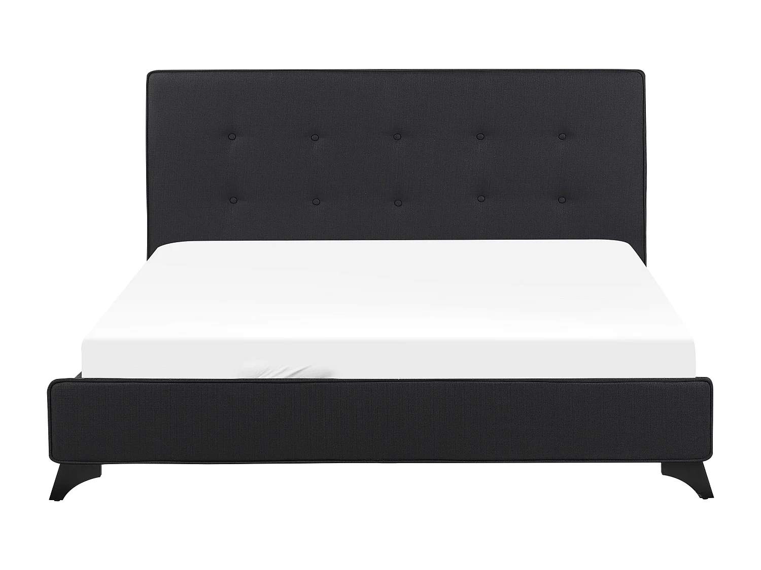 Bed Stof AMBASSADOR 160 x 200 cm Zwart