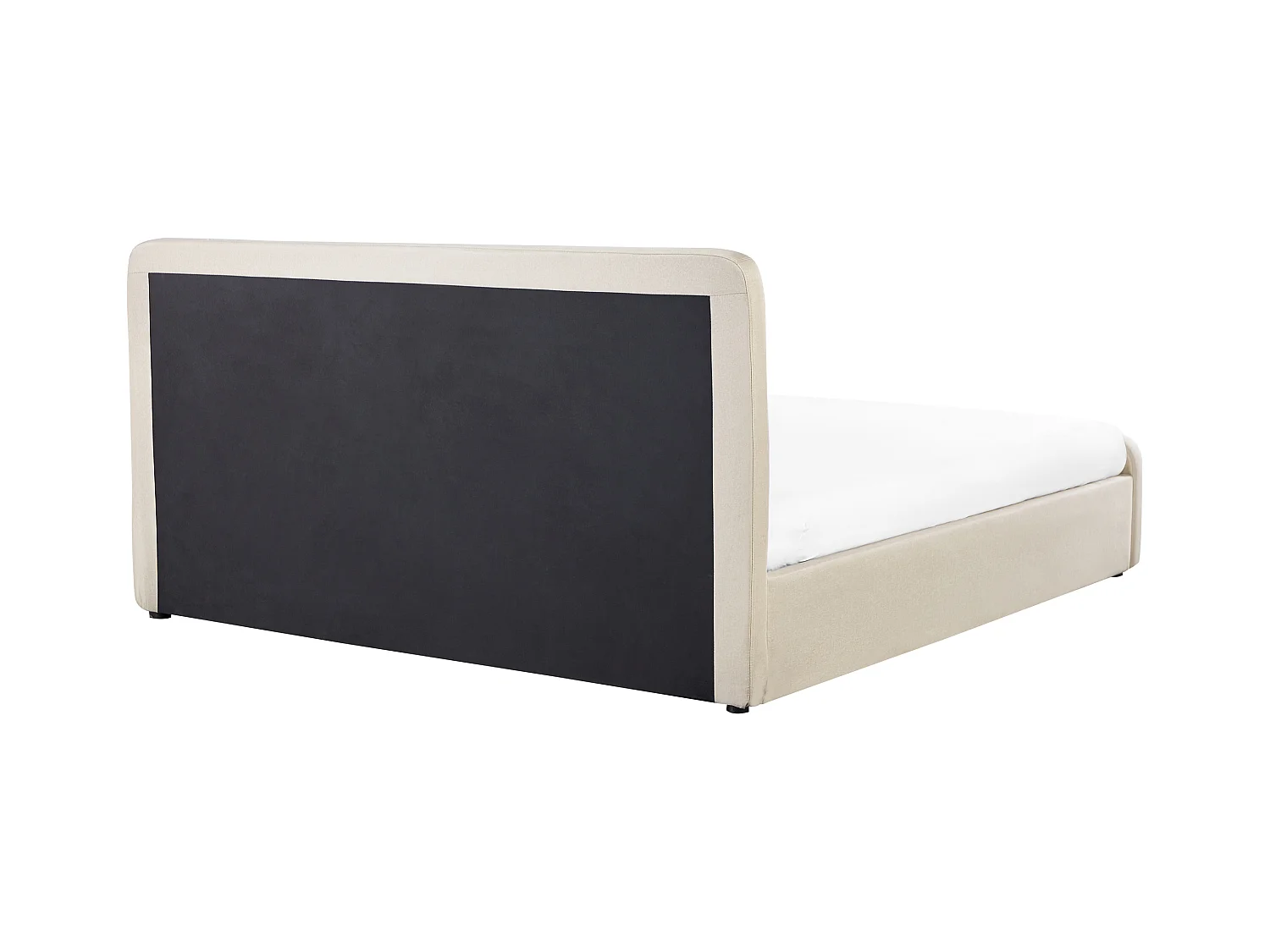 Bed met opbergruimte Kunstlinnen RENNES 180 x 200 cm Beige