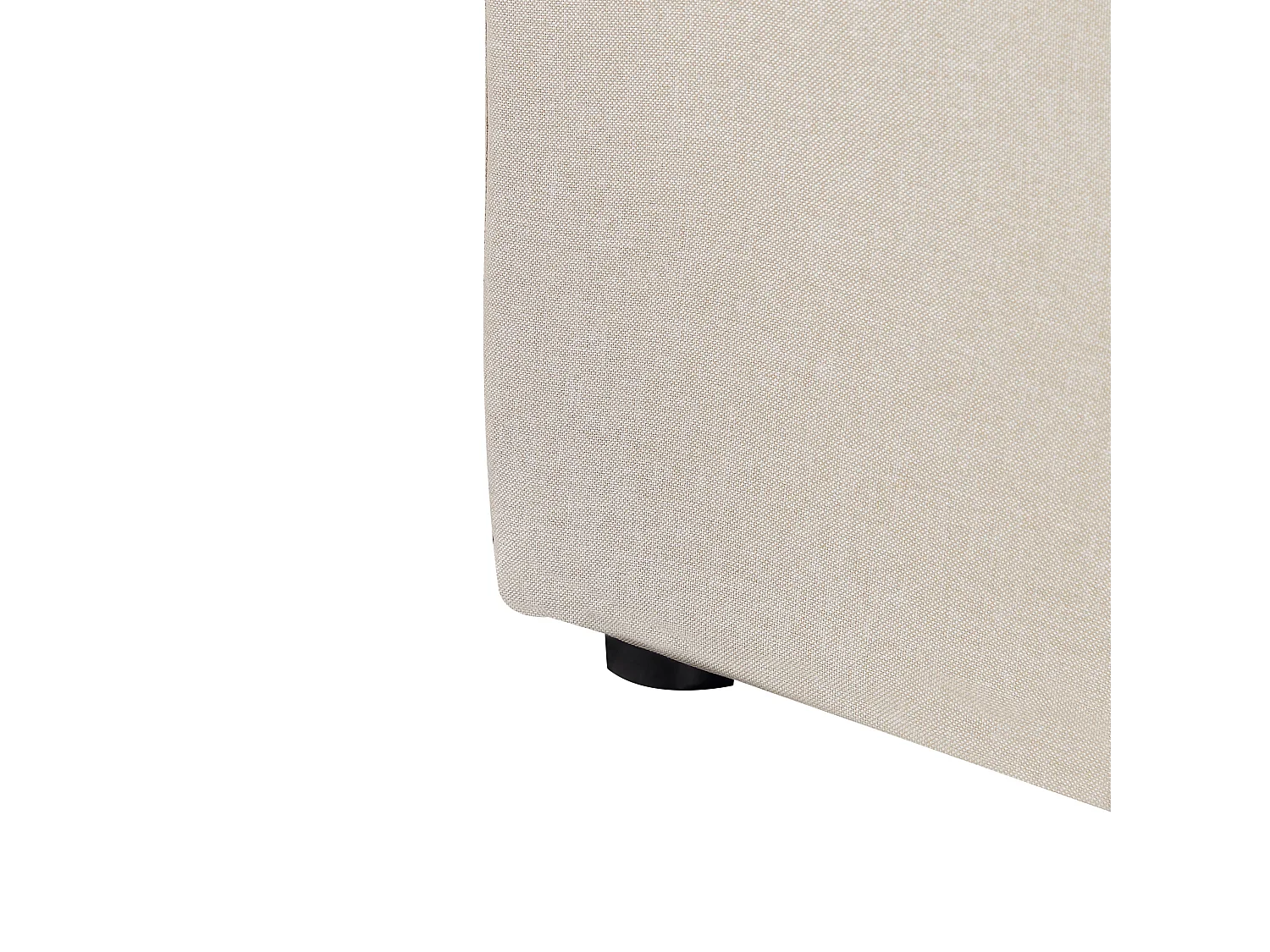 Lit ottoman Lin synthétique RENNES 180 x 200 cm Beige