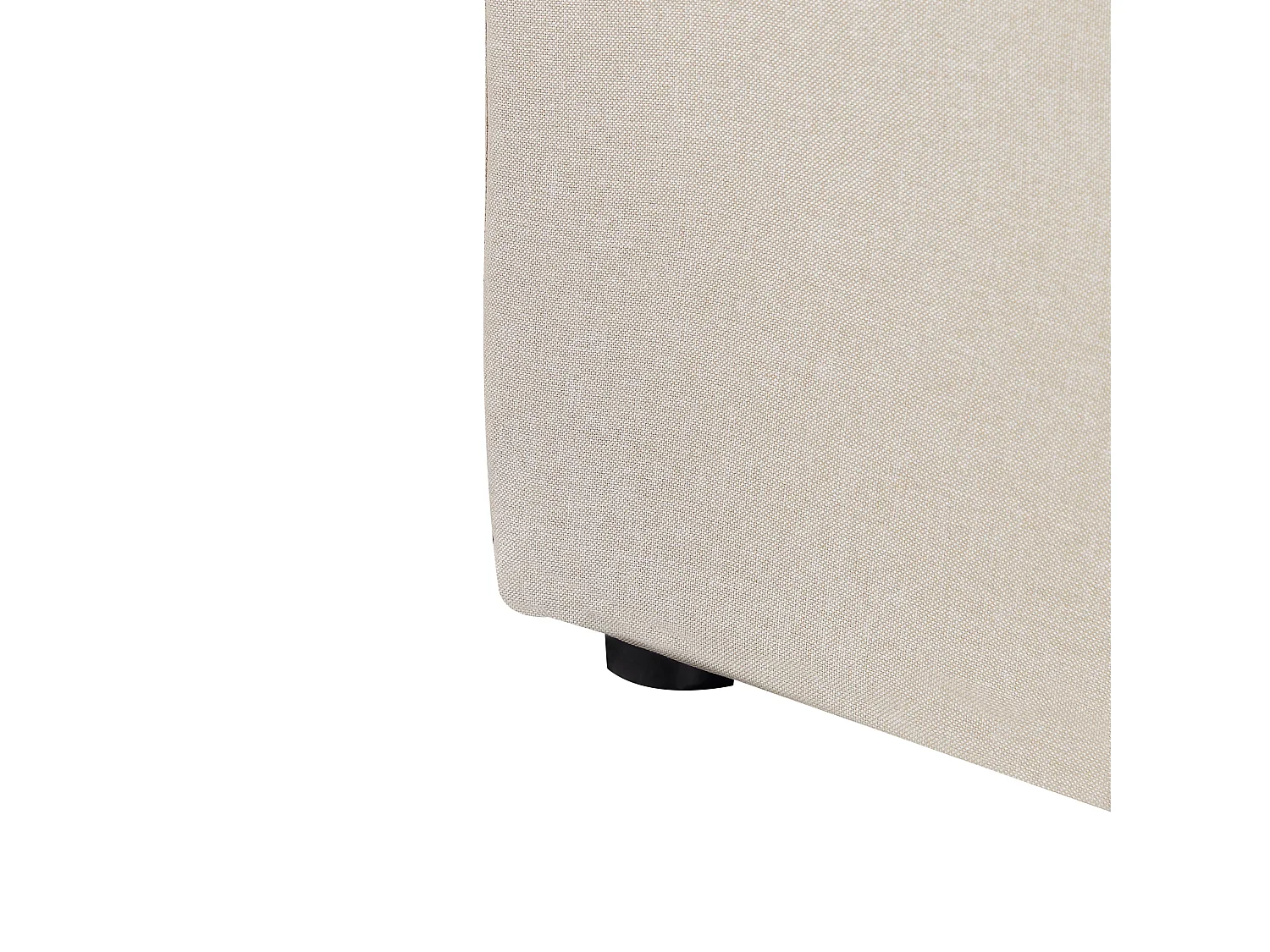 Lit ottoman Lin synthétique RENNES 180 x 200 cm Beige