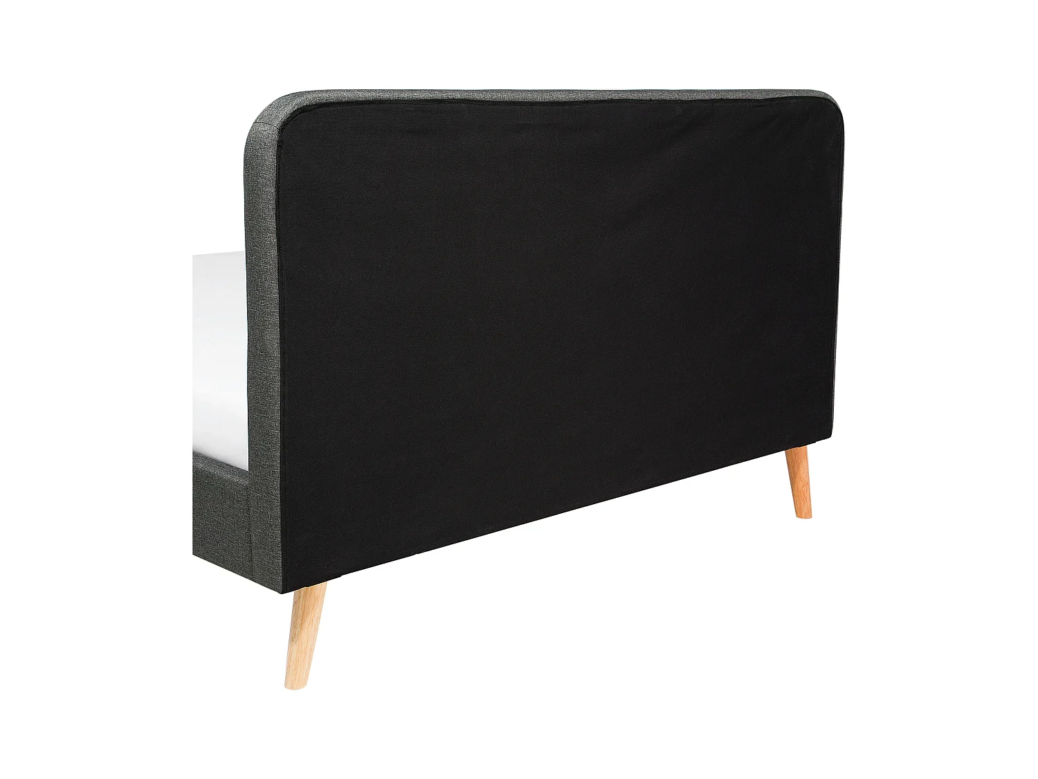 Polsterbett Leinenoptik grau Lattenrost 140 x 200 cm Rennes