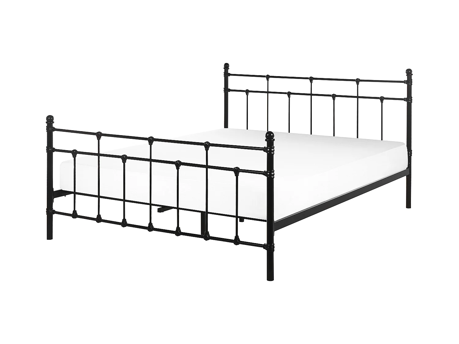Letto Metallo LYNX 160 x 200 cm Nero