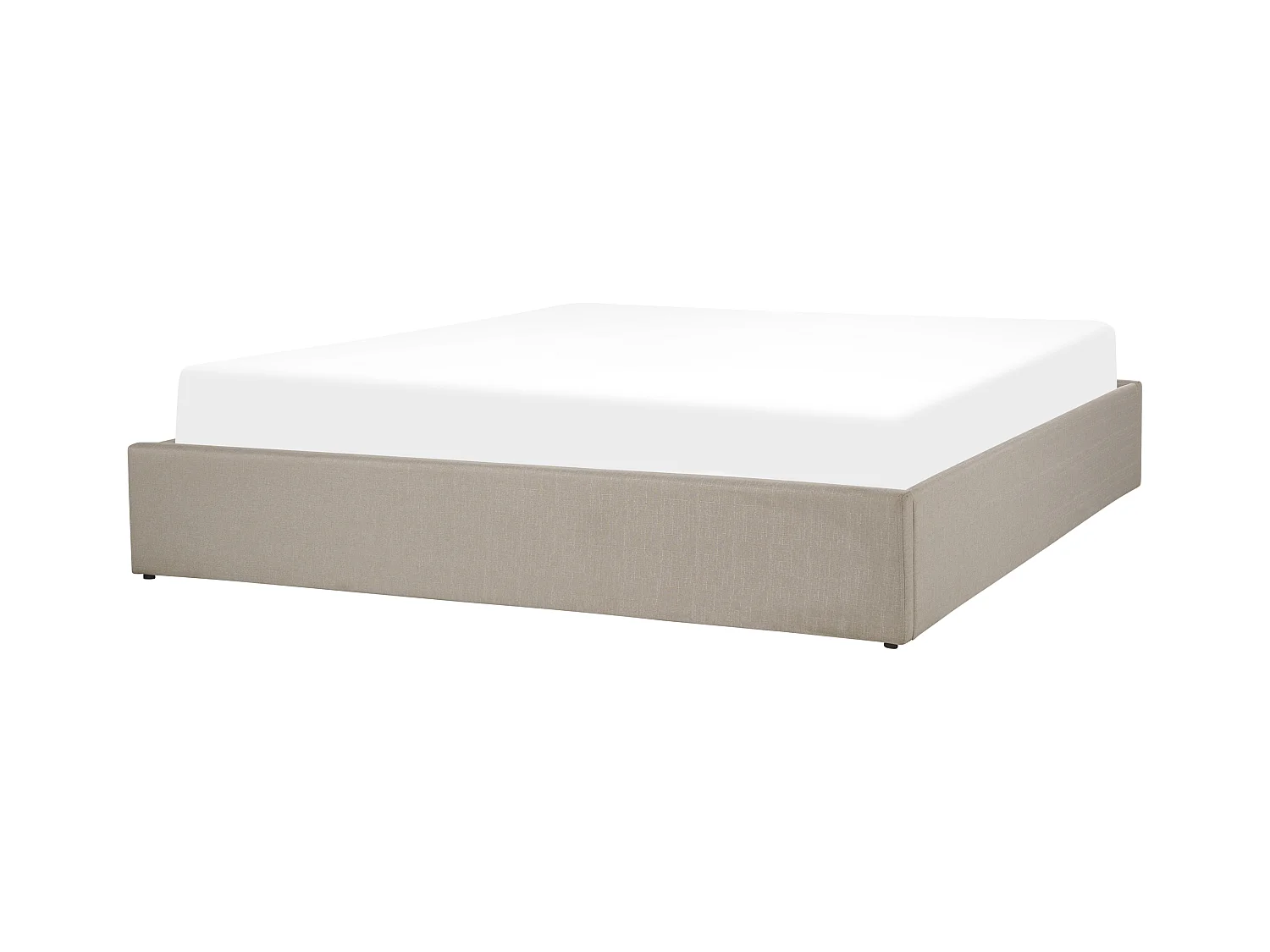 Bed met opbergruimte Stof DINAN 180 x 200 cm Beige