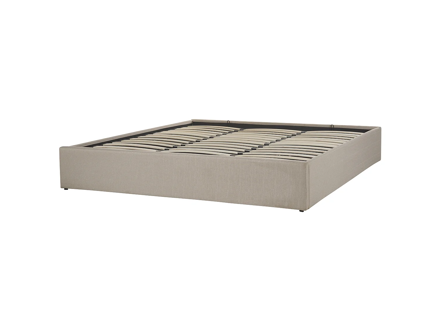 Lit ottoman Tissu DINAN 180 x 200 cm Beige