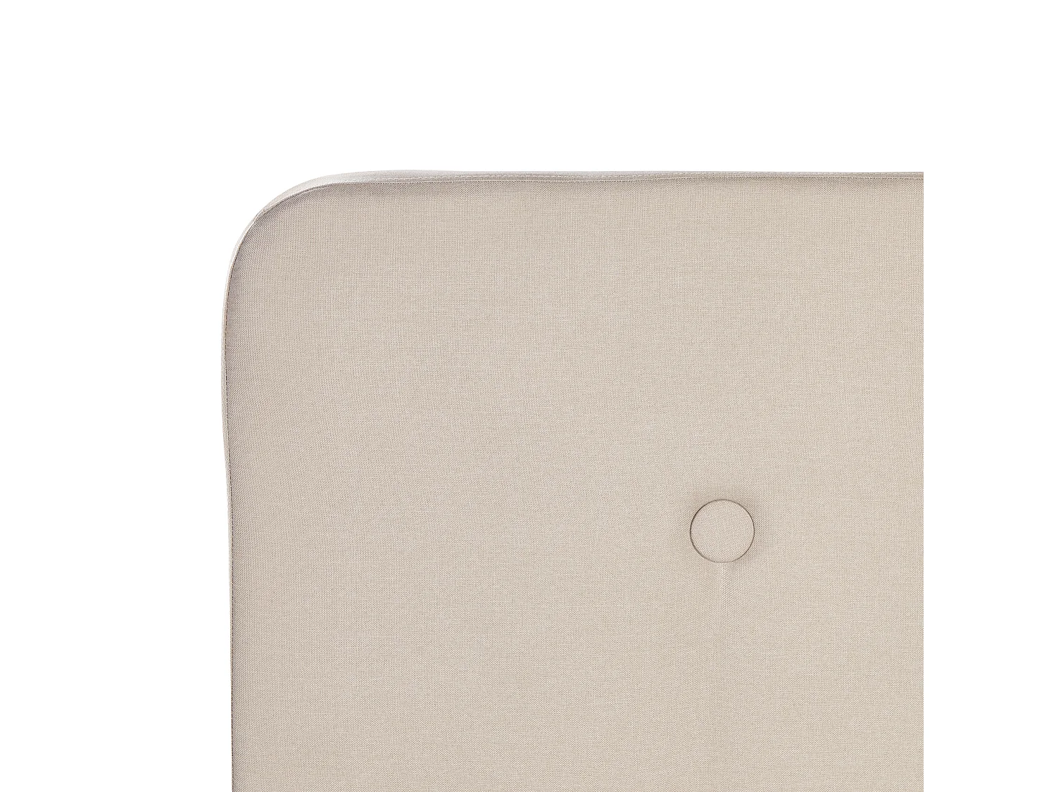 Lit avec sommier Lin synthétique RENNES 180 x 200 cm Beige clair