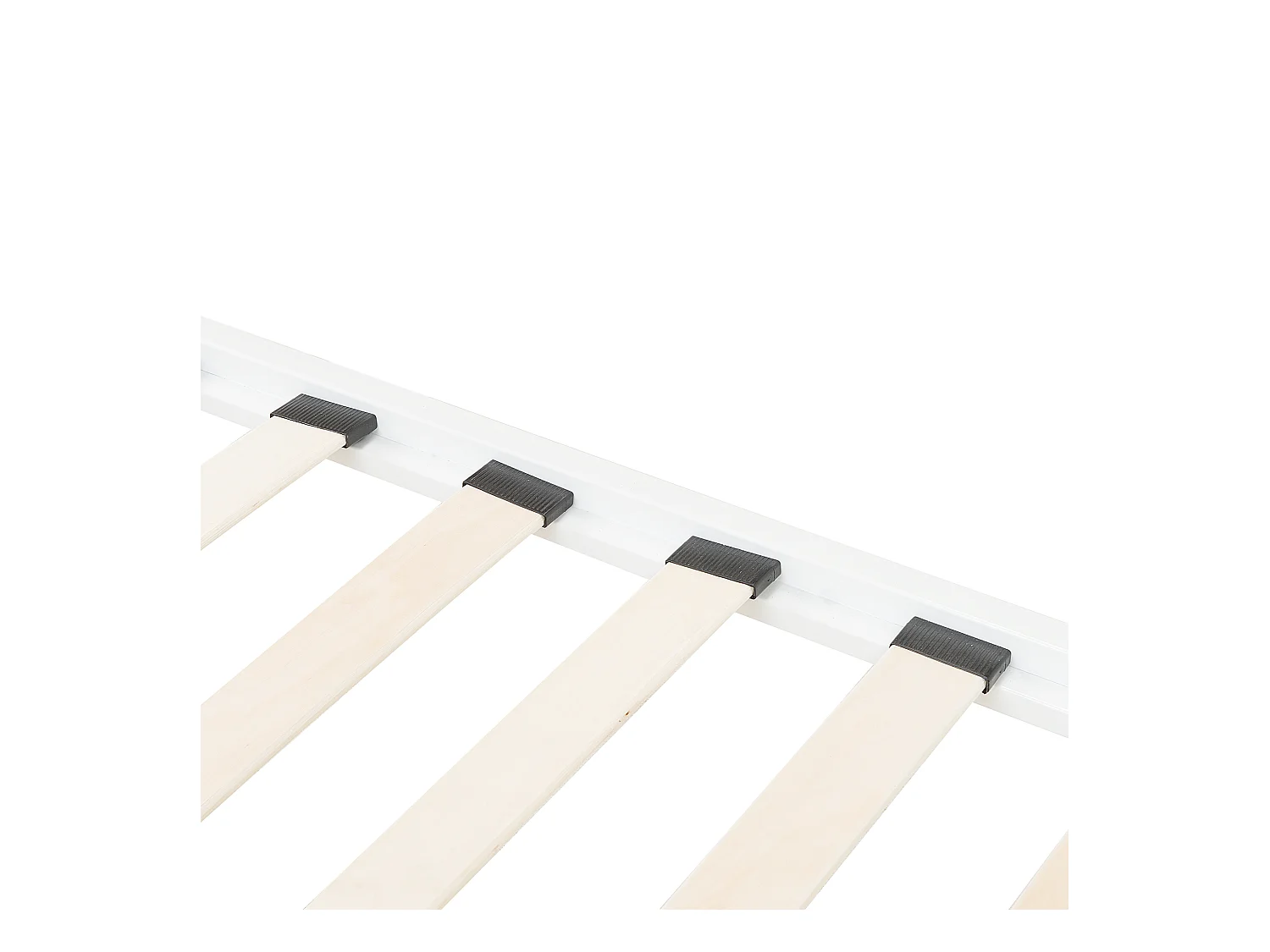 Lit avec sommier Métal DINARD 160 x 200 cm Blanc