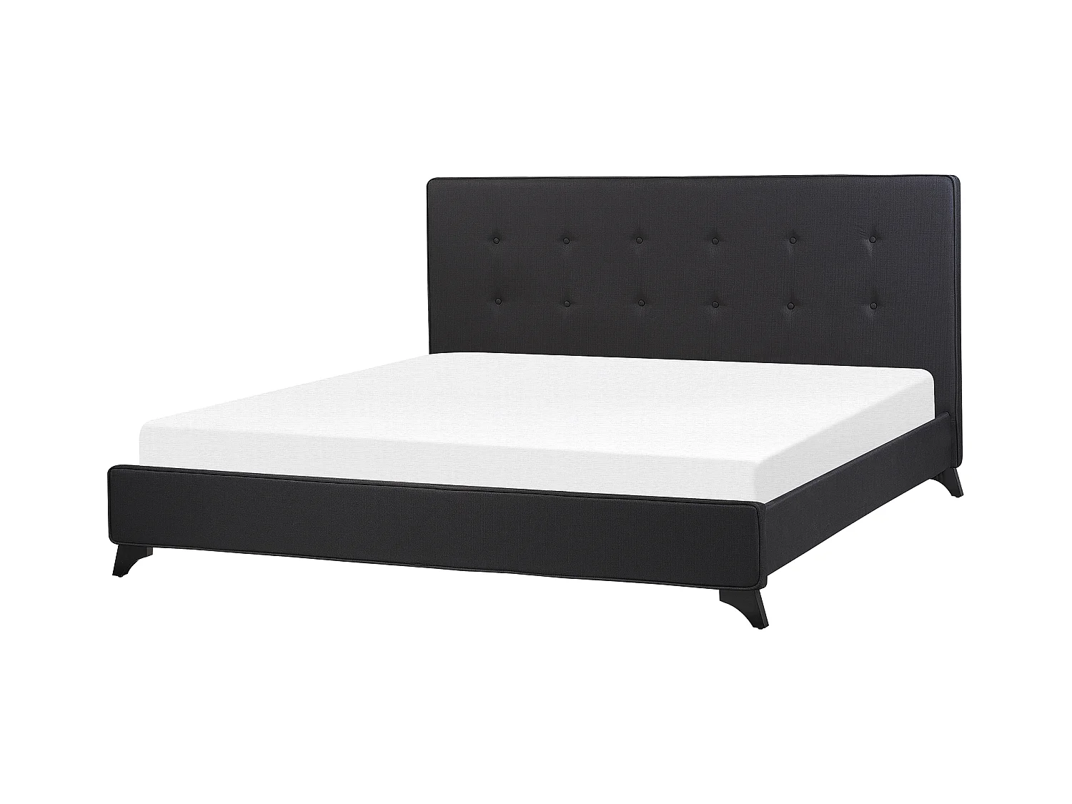 Letto Tessuto AMBASSADOR 180 x 200 cm Nero