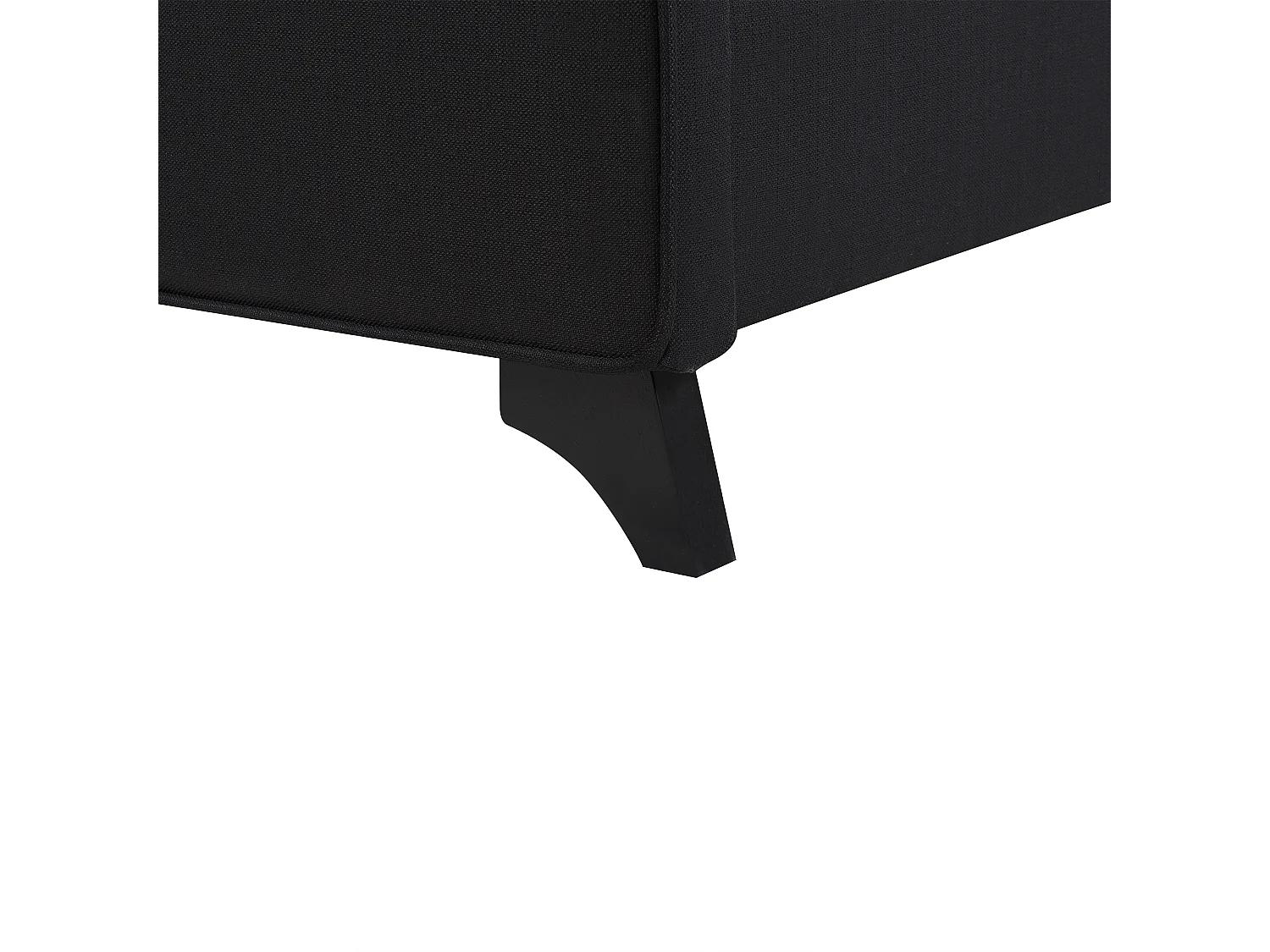 Lit avec sommier Tissu AMBASSADOR 180 x 200 cm Noir