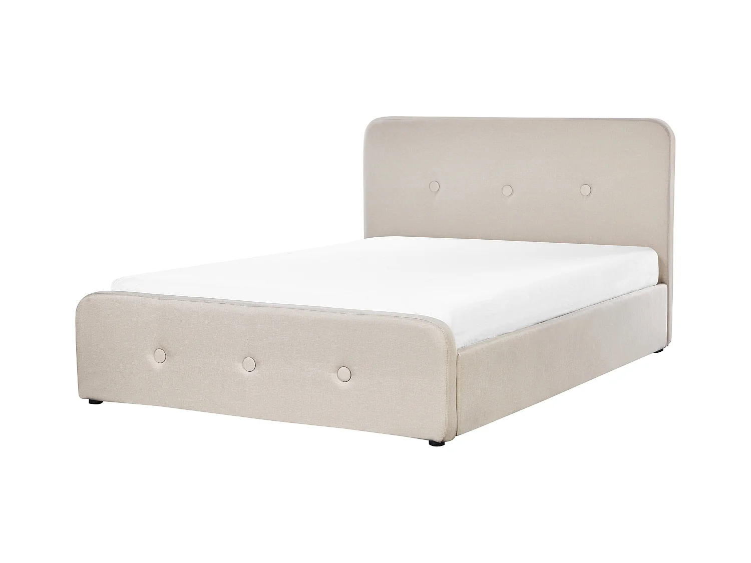 Bed met opbergruimte Stof RENNES 140 x 200 cm Beige