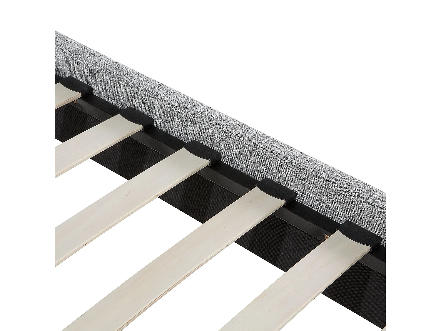 Bed Stof RENNES 180 x 200 cm Lichtgrijs