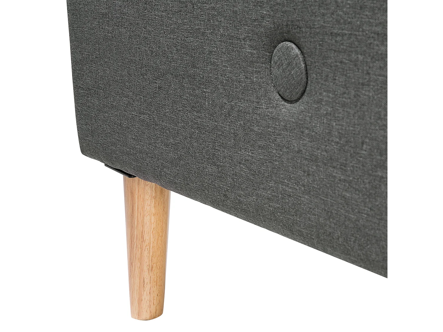 Bed Stof RENNES 160 x 200 cm Donkergrijs