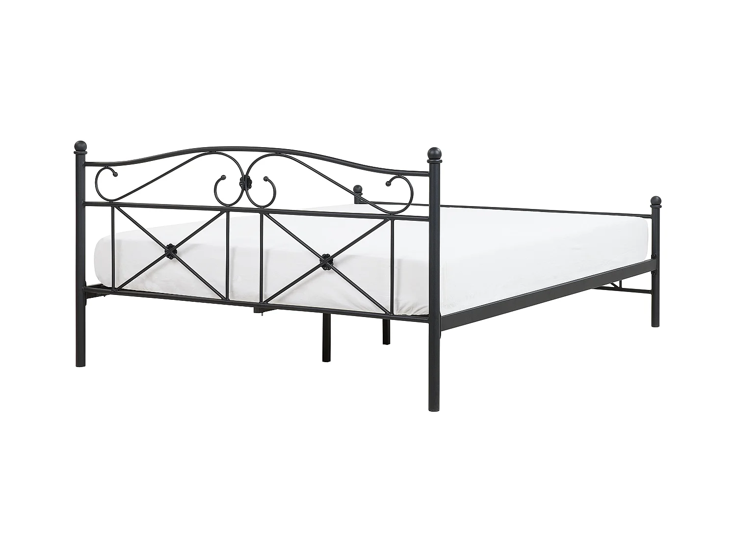 Bed Metaal RODEZ 160 x 200 cm Zwart