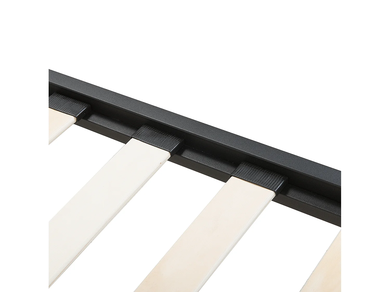 Lit avec sommier Métal RODEZ 160 x 200 cm Noir