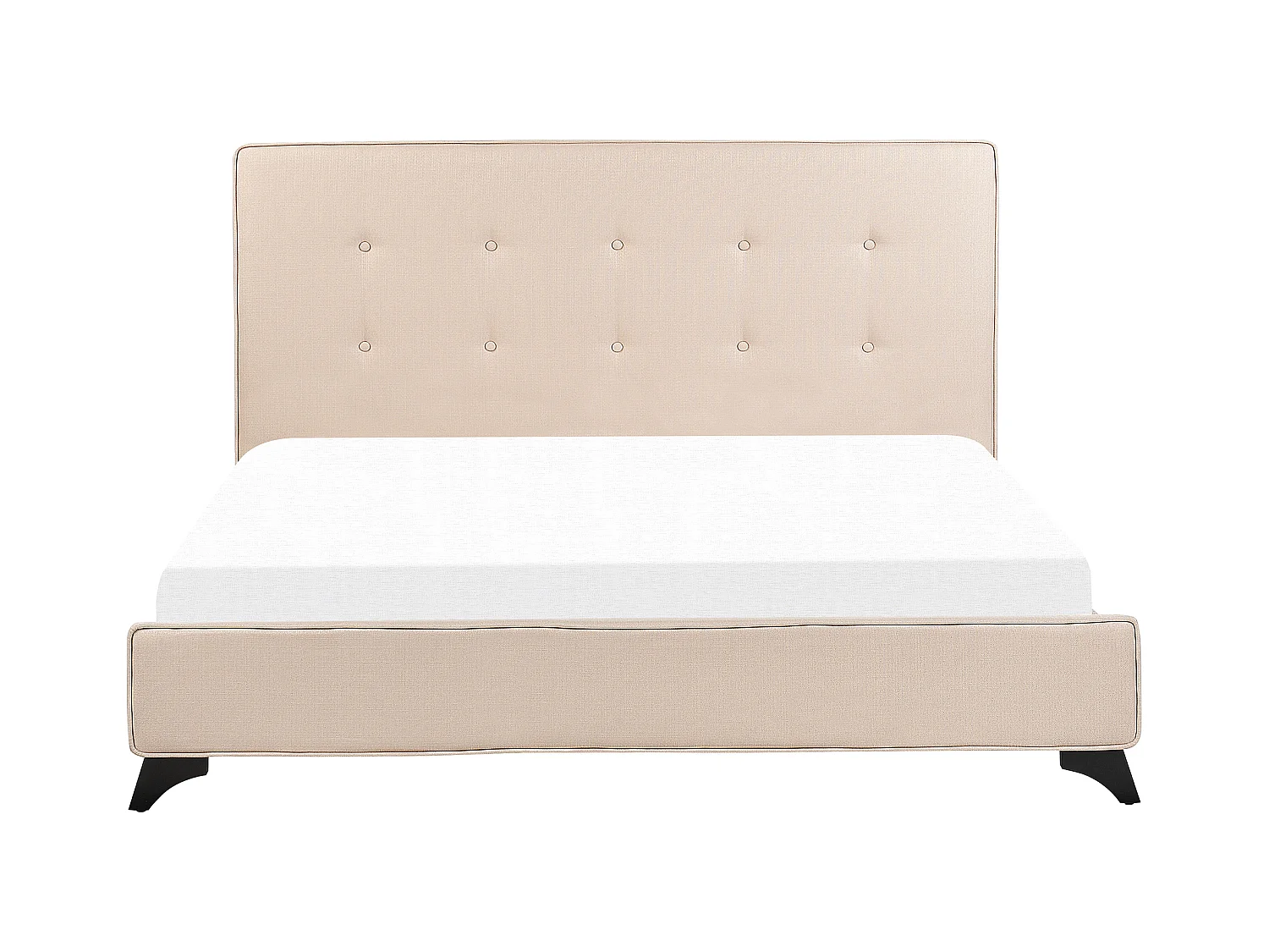 Lit avec sommier Tissu AMBASSADOR 160 x 200 cm Beige