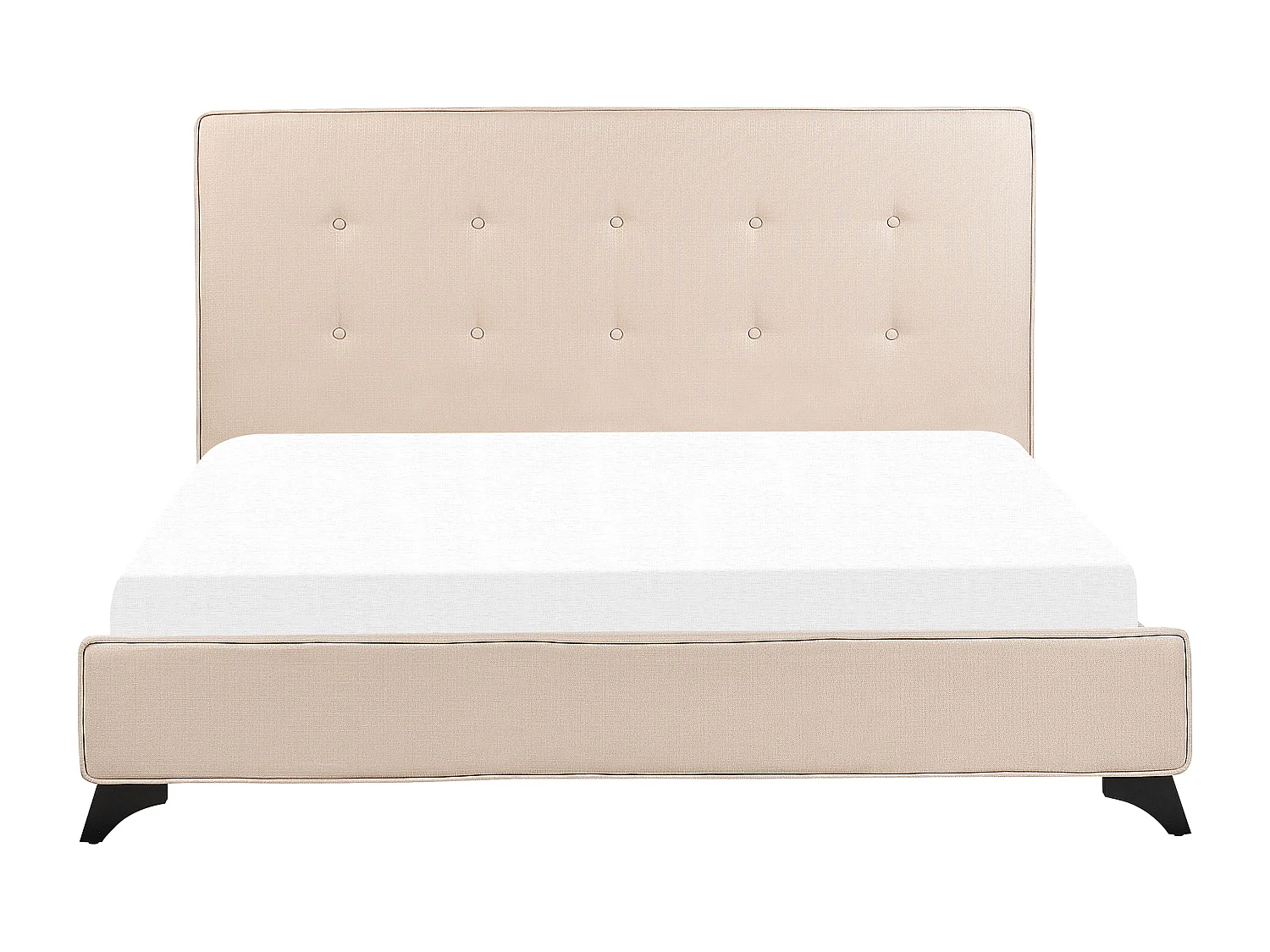 Lit avec sommier Tissu AMBASSADOR 160 x 200 cm Beige