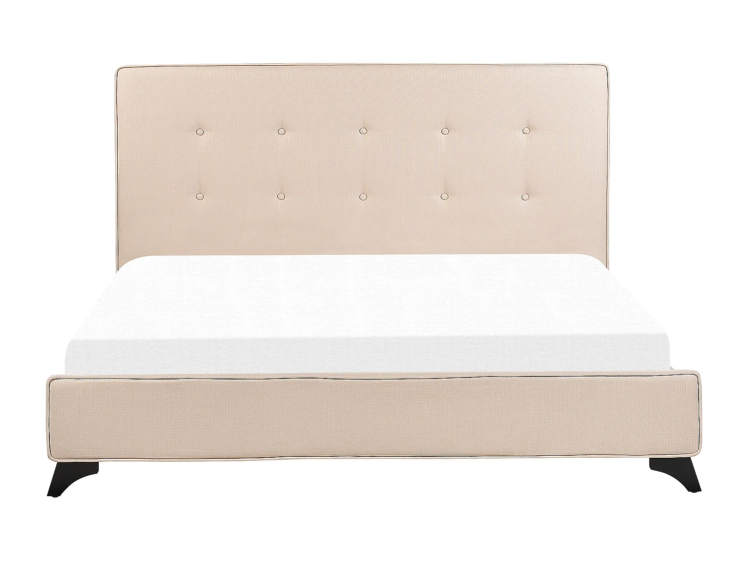 Lit avec sommier Tissu AMBASSADOR 160 x 200 cm Beige