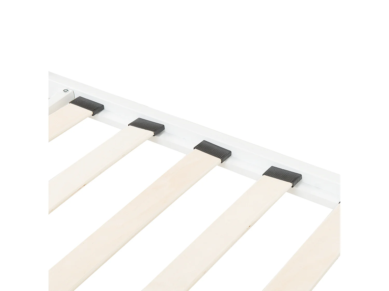 Lit avec sommier Métal DINARD 180 x 200 cm Blanc