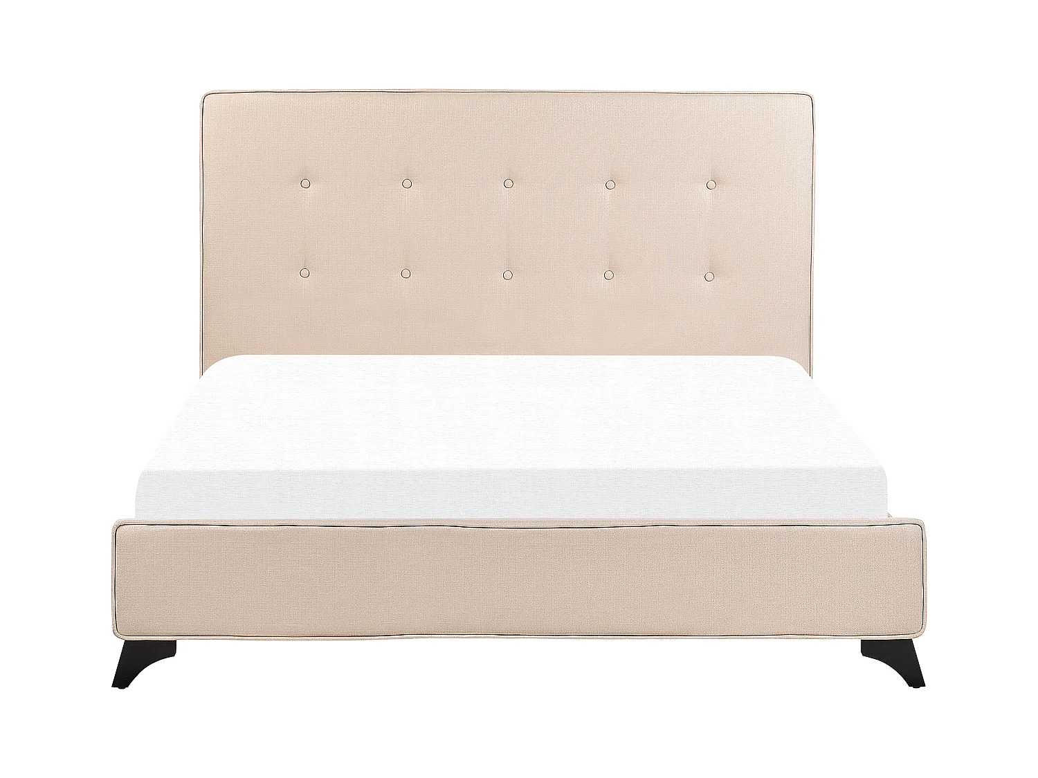 Lit avec sommier Tissu AMBASSADOR 140 x 200 cm Beige